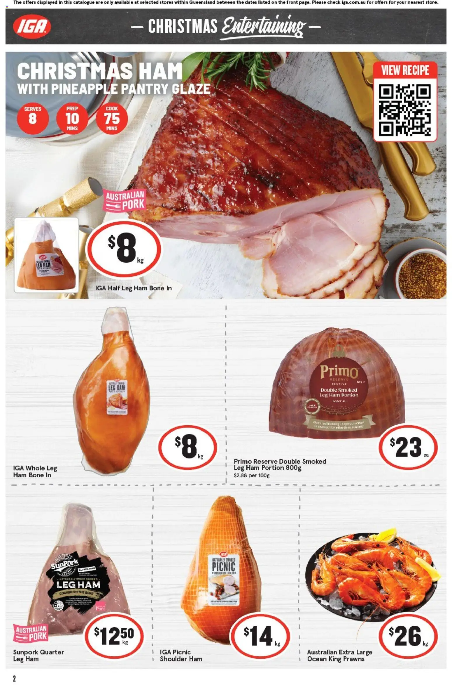 IGA catalogue - valid from 29.10.2025 | Page: 5 | Products: Ham, Pork, Pineapple, Prawns