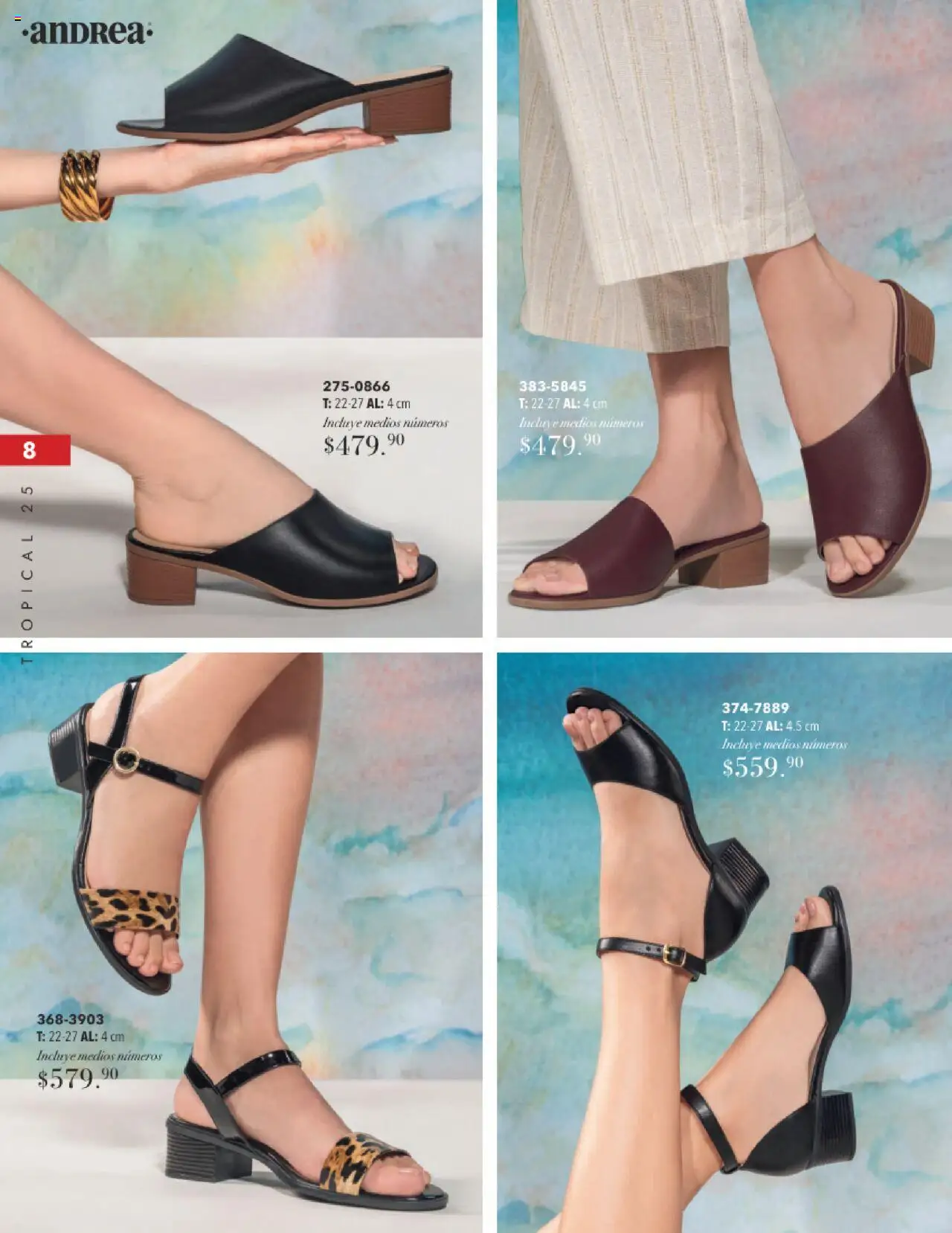 Nuevas ofertas de Andrea válidas en toda la República Mexicana desde el 17.08.2025. ¡Encuentra las mejores ofertas en Andrea - Catálogo Tropical Otoño / Invierno! | Página: 8