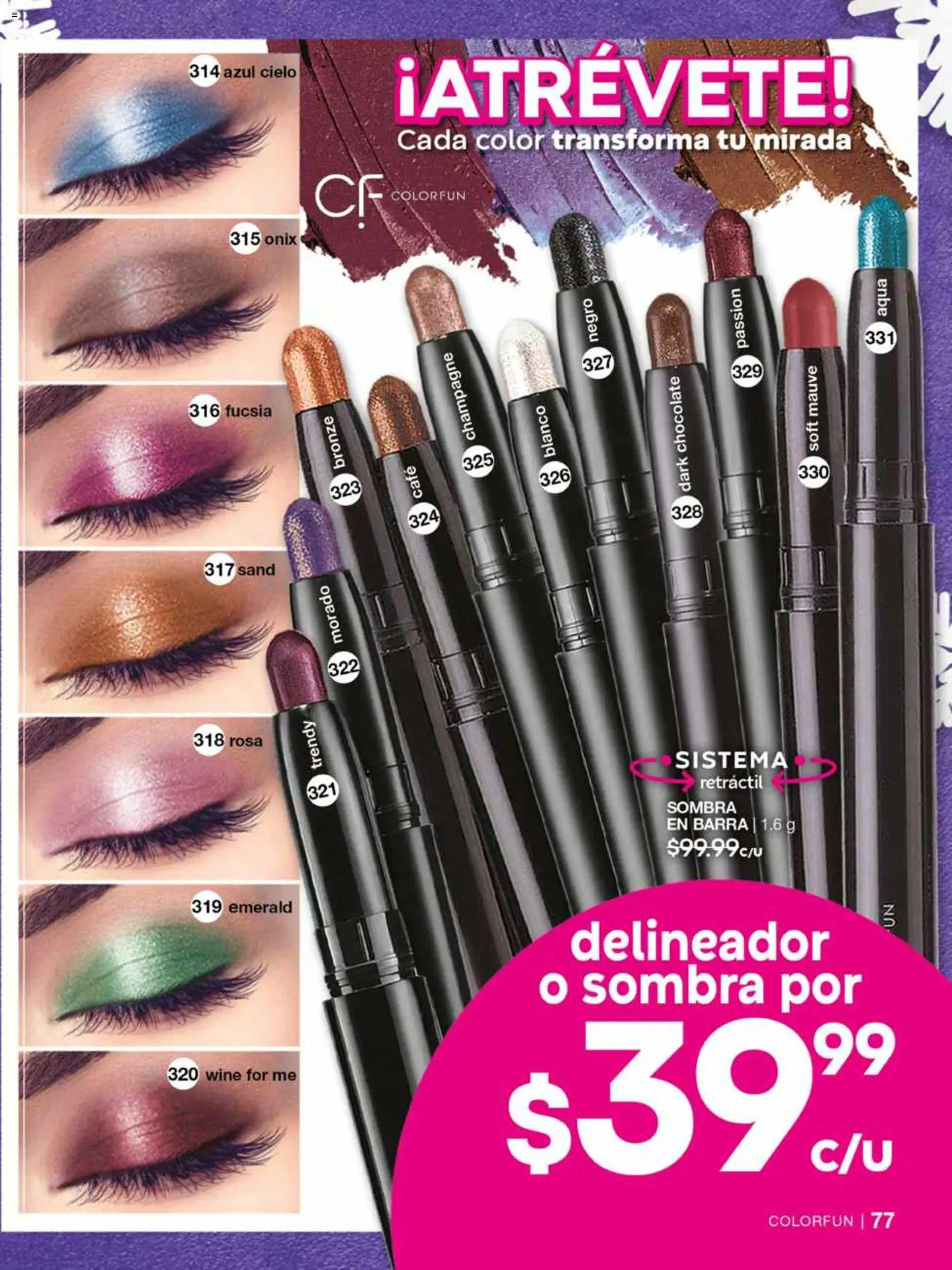 Nuevas ofertas de Fuller válidas en toda la República Mexicana desde el 12.11.2025. ¡Encuentra las mejores ofertas en Fuller campaña 16 2025! | Página: 79 | Productos: Chocolate, Sombra, Barra, Delineador