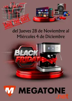 Vista previa Megatone - Black Friday aviso válido desde el 22.10.2025