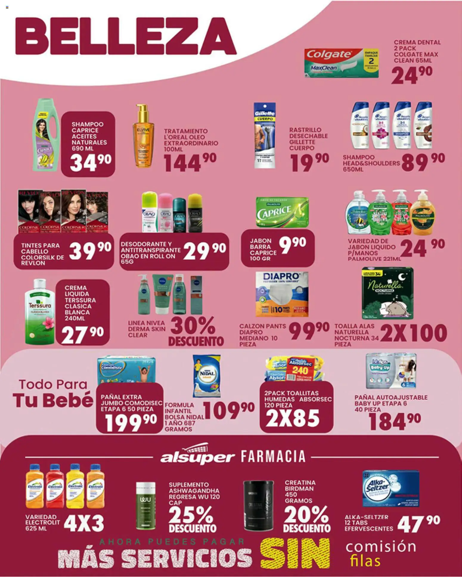 Nuevas ofertas de Alsuper válidas en toda la República Mexicana desde el 27.03.2026. ¡Encuentra las mejores ofertas en Alsuper folleto Zacatecas! | Página: 4 | Productos: Jabón líquido, Rastrillo, Body, Jabón