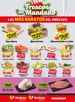 Vista previa de Soriana Frescos del Mandado Mercado: Ver, Tab, Chis, Camp, Yuc y Q. Roo, nuevo folleto de la tienda, válido en México a partir del 03.03.2026
