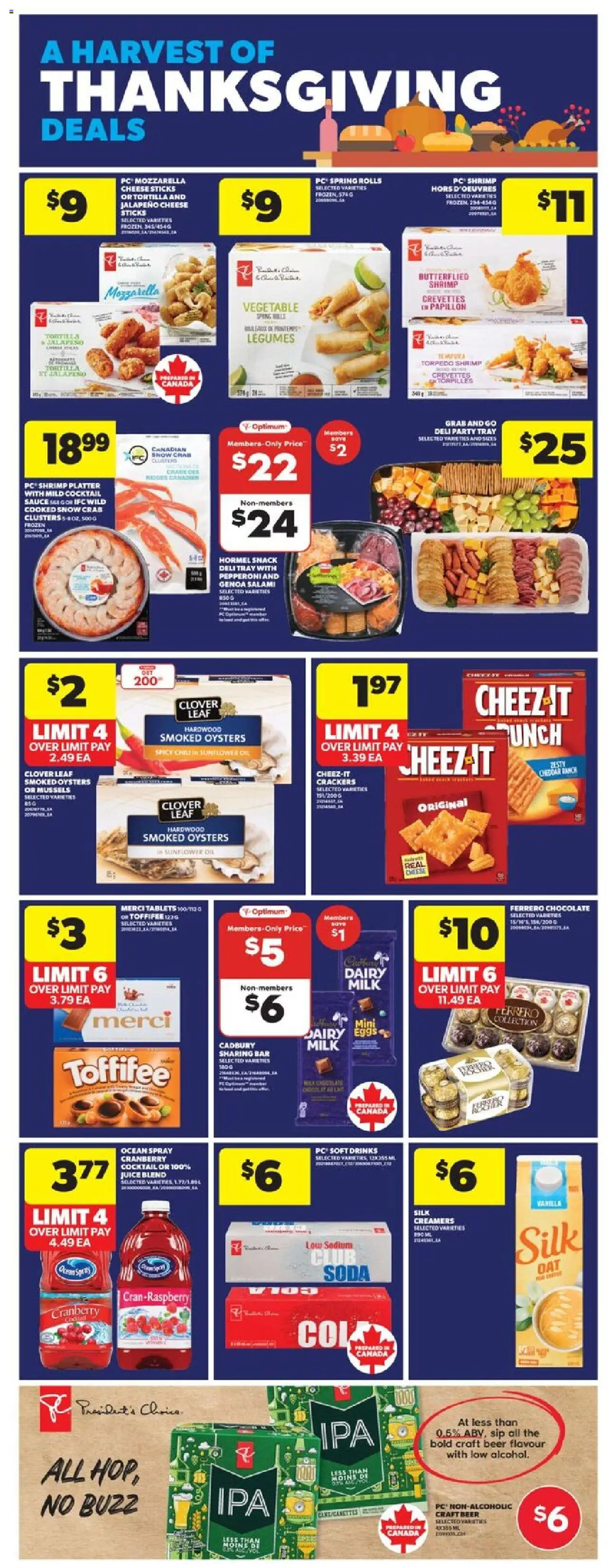 Real Canadian Superstore flyer valid from 09.10.2025 | Page: 10 | Products: PC, Milk, Chocolate, Beer