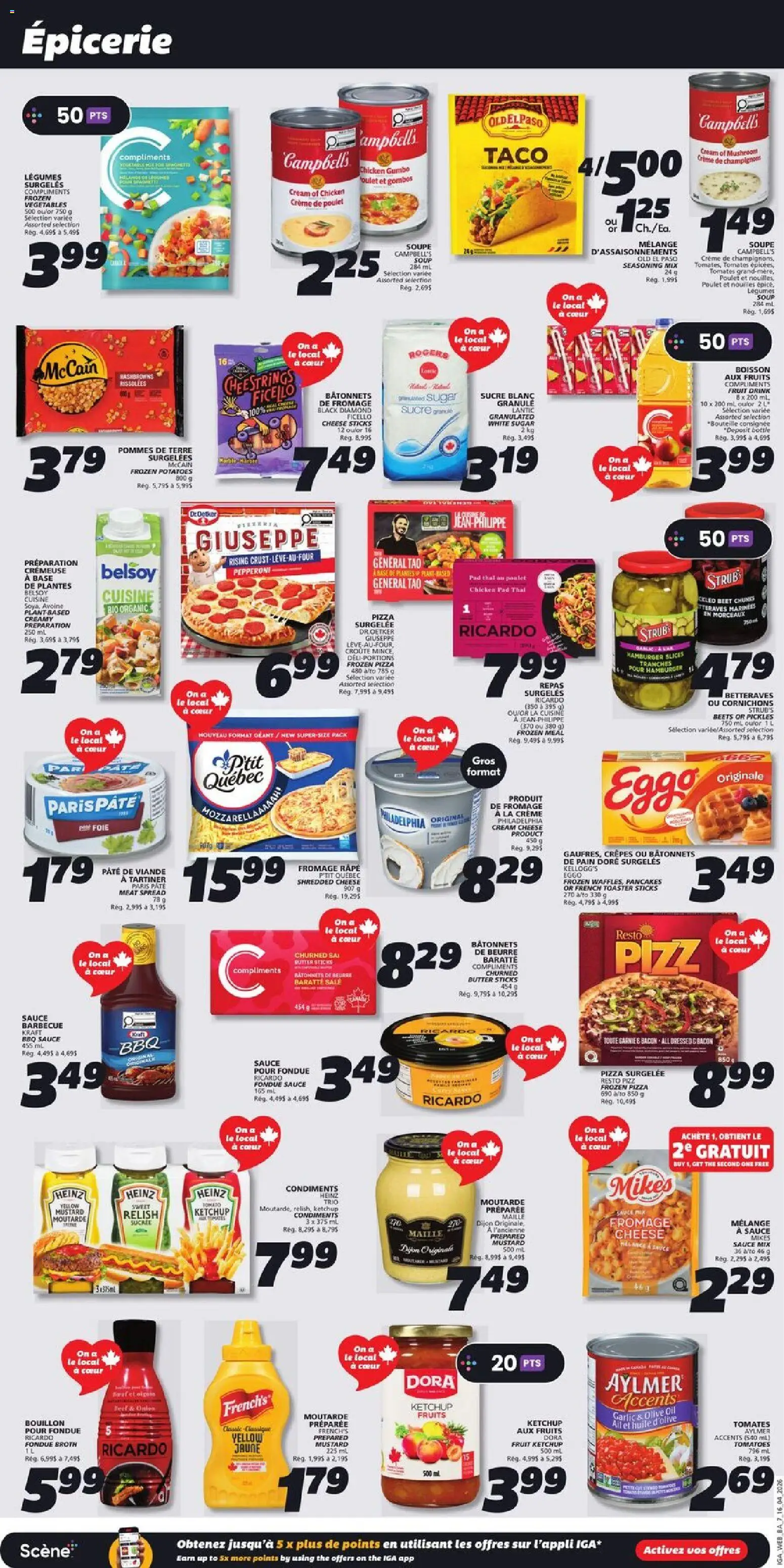 IGA flyer valid from 16.04.2026 | Page: 6 | Products: Potatoes, Butter, Oil, Chicken