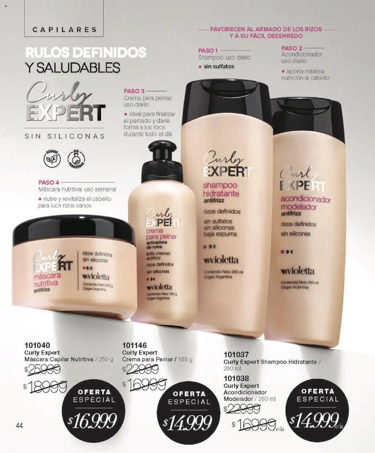 Violetta - Violetta Cosméticos │ válido desde el 30.03.2026 | Página: 44 | Productos: Máscara, Shampoo, Acondicionador, Brillo