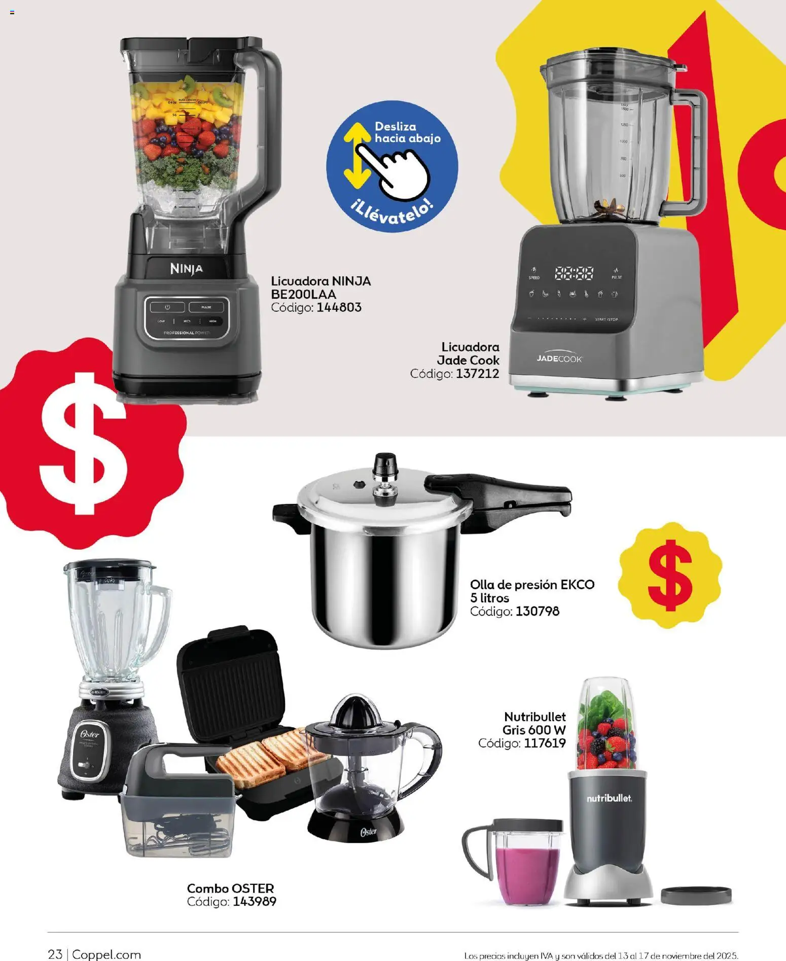 Nuevas ofertas de Coppel válidas en toda la República Mexicana desde el 13.11.2025. ¡Encuentra las mejores ofertas en Coppel Buen Fin! | Página: 24 | Productos: Licuadora, Olla