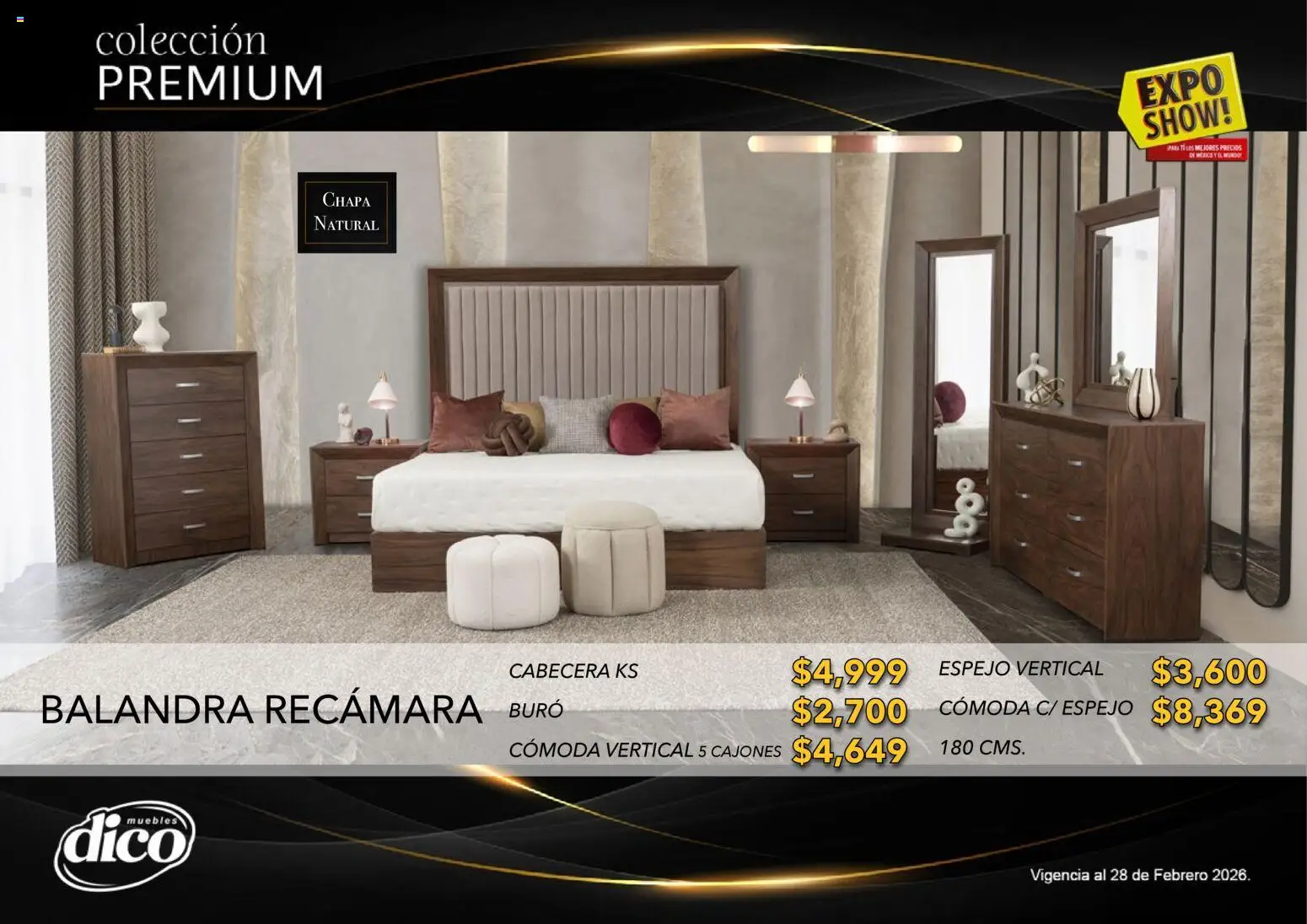 Nuevas ofertas de Muebles Dico válidas en toda la República Mexicana desde el 10.02.2026. ¡Encuentra las mejores ofertas en Muebles Dico catálogo Colección Premium! | Página: 8