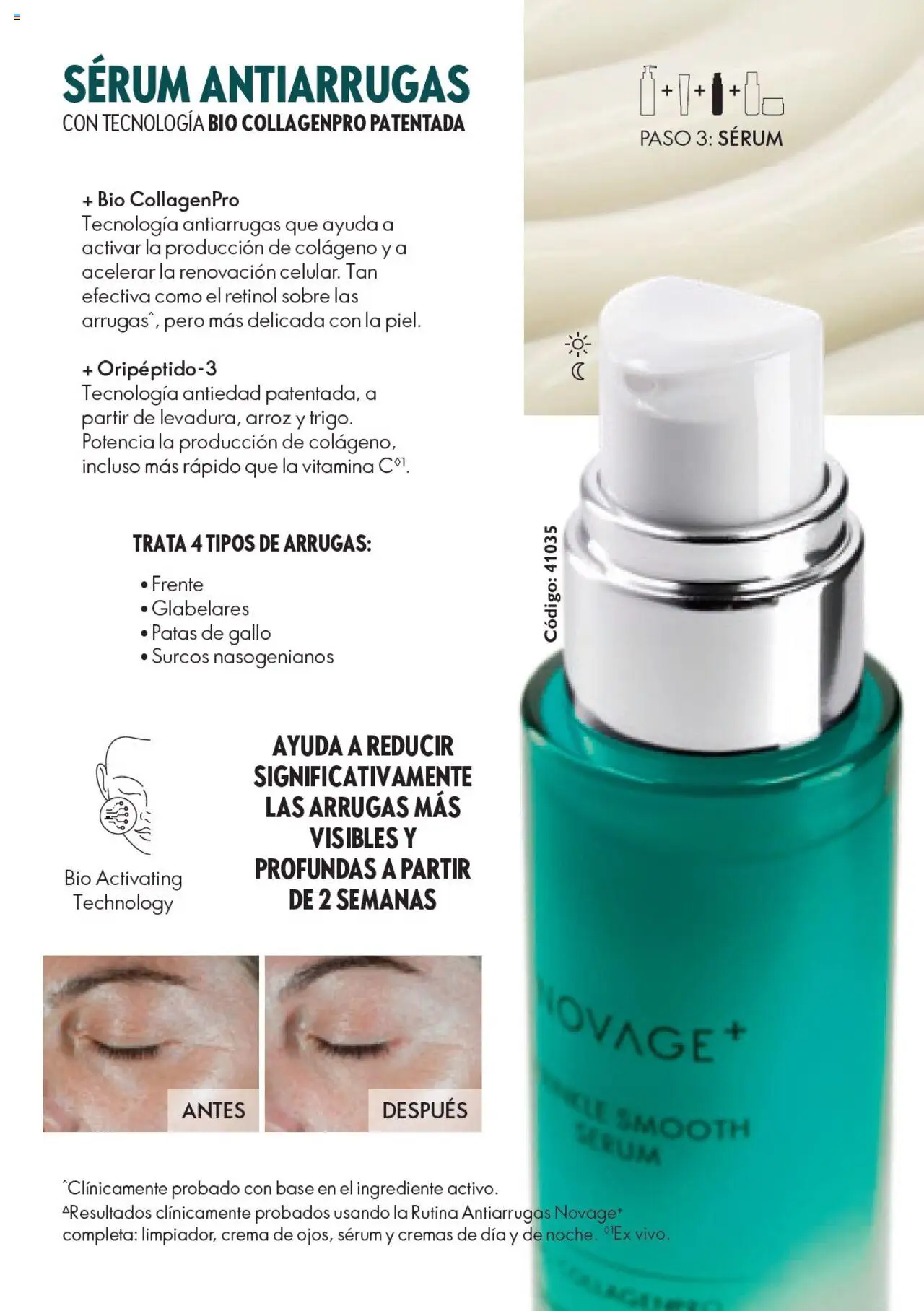 Nuevas ofertas de Oriflame válidas en toda la República Mexicana desde el 04.03.2025. ¡Encuentra las mejores ofertas en Oriflame campaña Novage 4 2025! | Página: 11 | Productos: Serum, Crema, Arroz, Sobre