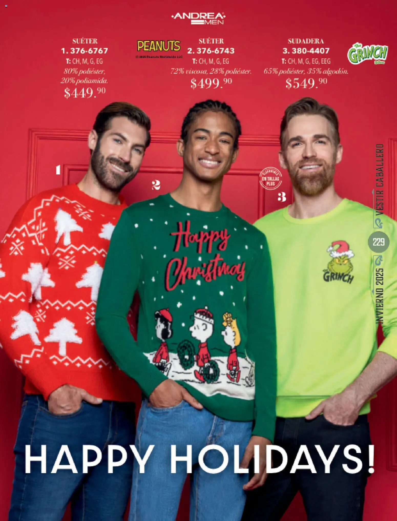 Nuevas ofertas de Andrea válidas en toda la República Mexicana desde el 26.11.2025. ¡Encuentra las mejores ofertas en Andrea catálogo Invierno! | Página: 229 | Productos: Suéter, Sudadera