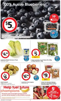 Preview of Coles Catalogue NSW - valid from 15.10.2025 | Page: 15 | Products: Almonds, Bananas, Coke, Salad