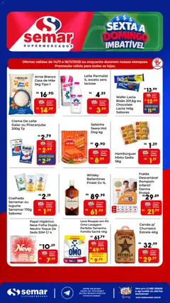 Semar Supermercado - Ofertas Sexta a Domingo Imbatível - Pré-Visualização do folheto da loja Semar Supermercado, válido de 14.11.2025