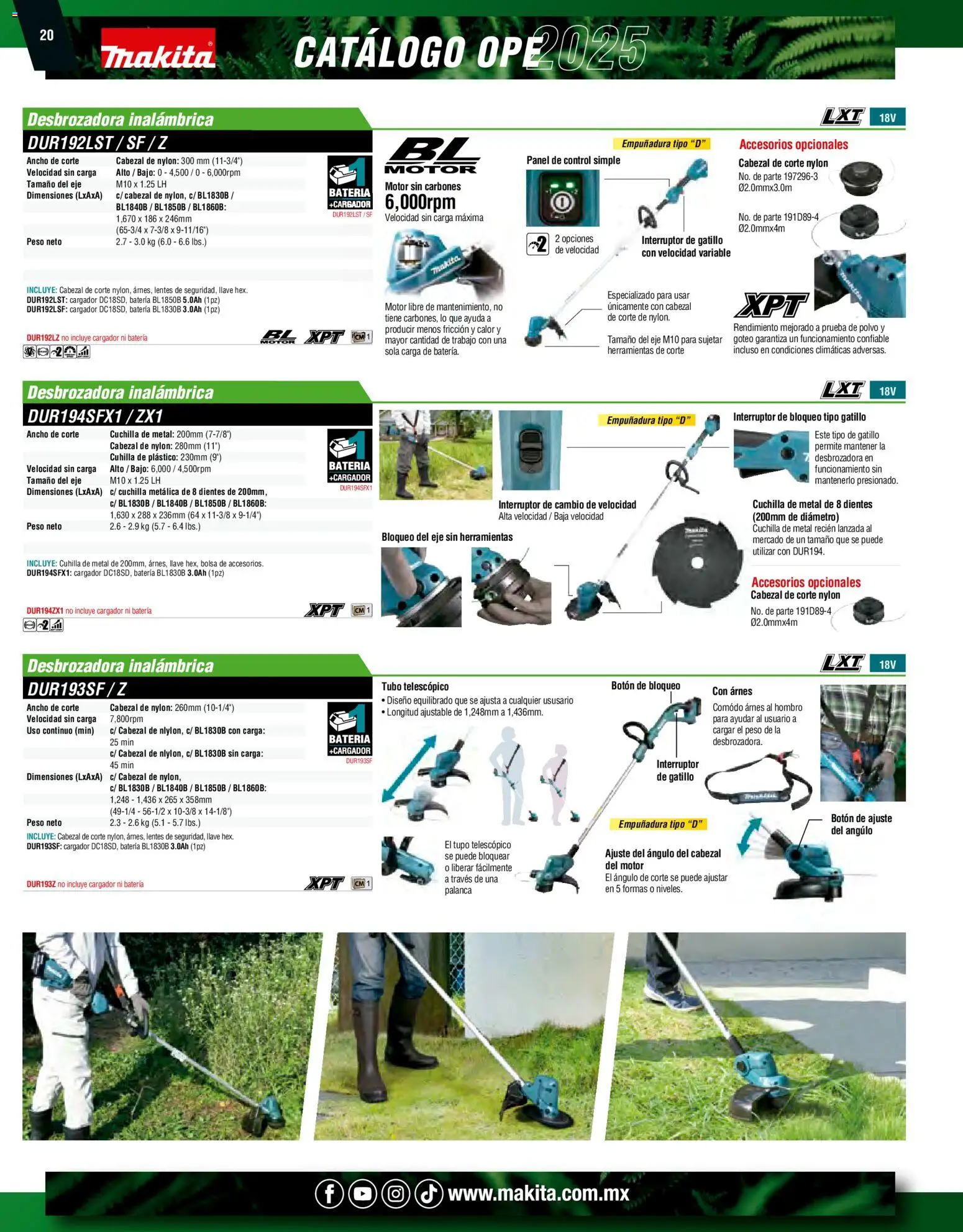 Nuevas ofertas de Makita válidas en toda la República Mexicana desde el 07.10.2024. ¡Encuentra las mejores ofertas en Makita catálogo Ope! | Página: 20 | Productos: Bolsa, Tuerca, Cargador, Batería