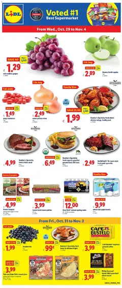 Preview of Lidl weekly ads valid from 29.10.2025
