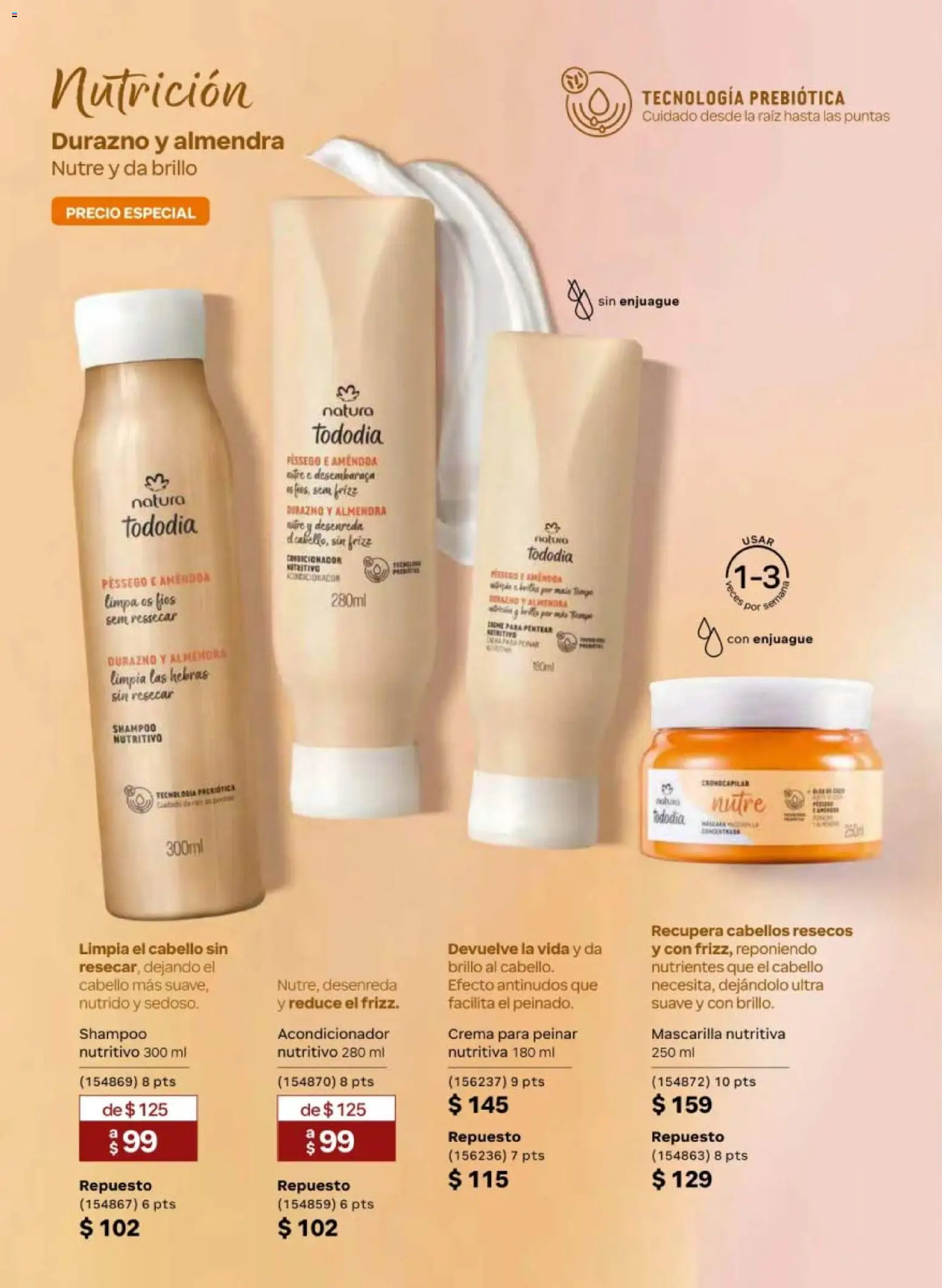 Nuevas ofertas de Natura válidas en toda la República Mexicana desde el 13.03.2026. ¡Encuentra las mejores ofertas en Natura campaña 5 2026! | Página: 140 | Productos: Crema, Almendra, Mascarilla, Acondicionador