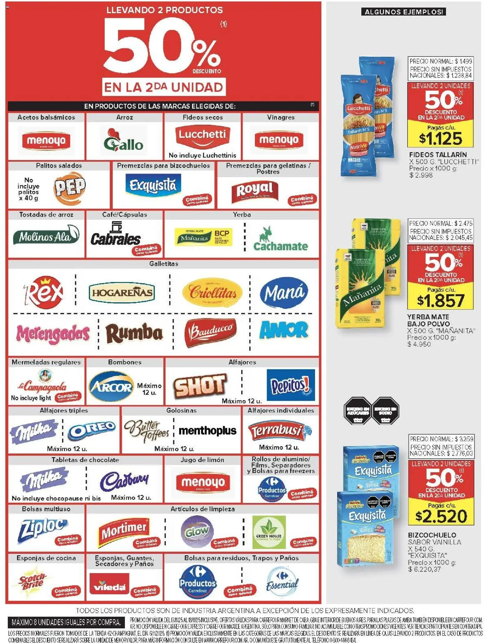 Carrefour ofertas │ válido desde el 13.11.2025 | Página: 29 | Productos: Caso, Cocina, Chocolate, Fideos