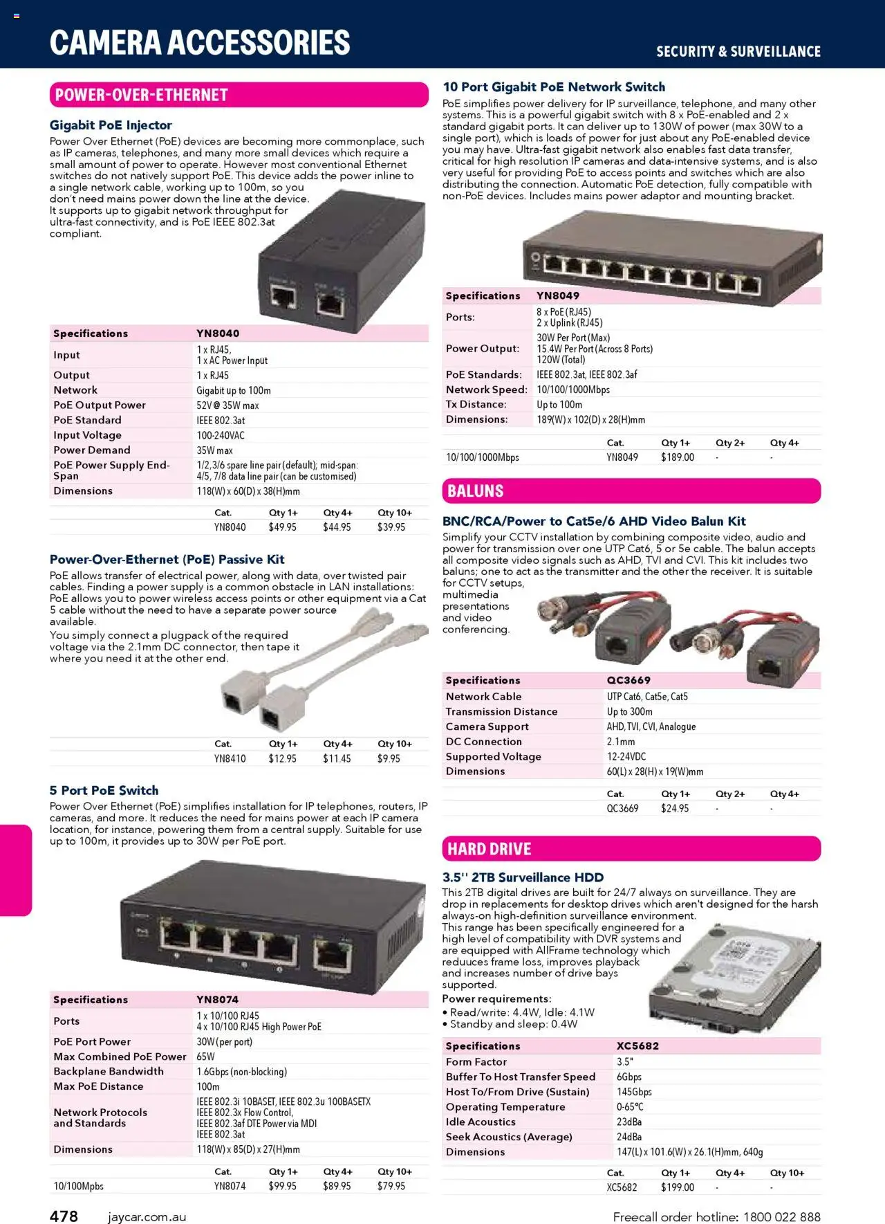 Jaycar catalogue - valid from 09.07.2025 | Page: 478 | Products: Digital, Device, Audio, Cable