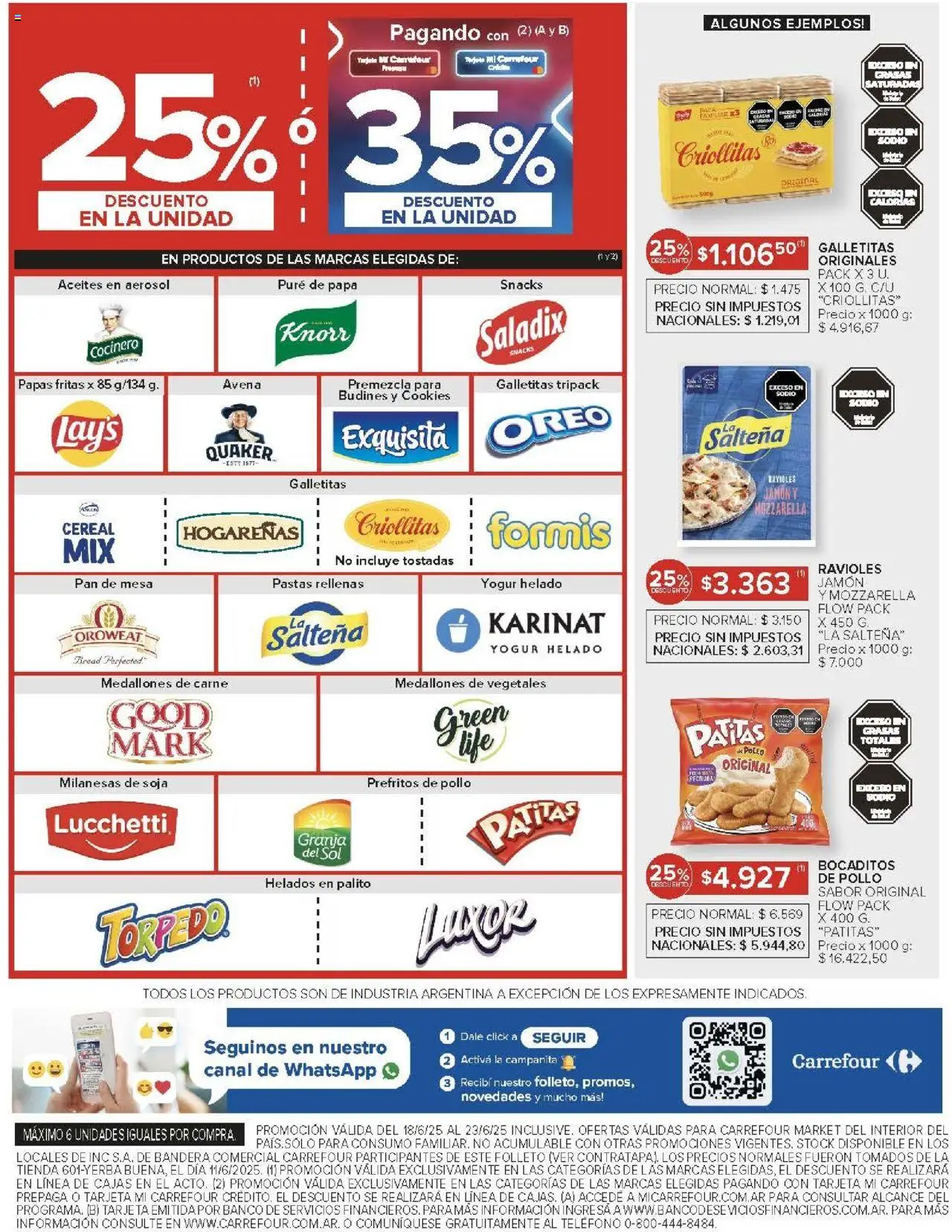 Carrefour ofertas │ válido desde el 18.06.2025 | Página: 32 | Productos: Teléfono, Pollo, Yogur, Jamón