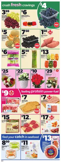 Preview of Loblaws weekly flyer / circulaire from shop Loblaws valid from 04.12.2025 | Page: 6 | Products: Pineapple, PC, Chicken, Pork