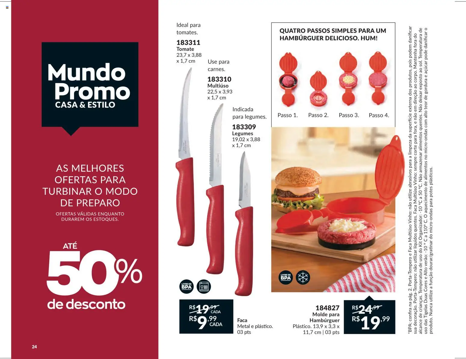 Avon Folheto - válido de 15.01.2026 | Página: 24 | Produtos: Organizador, Vinho, Microondas, Hambúrguer