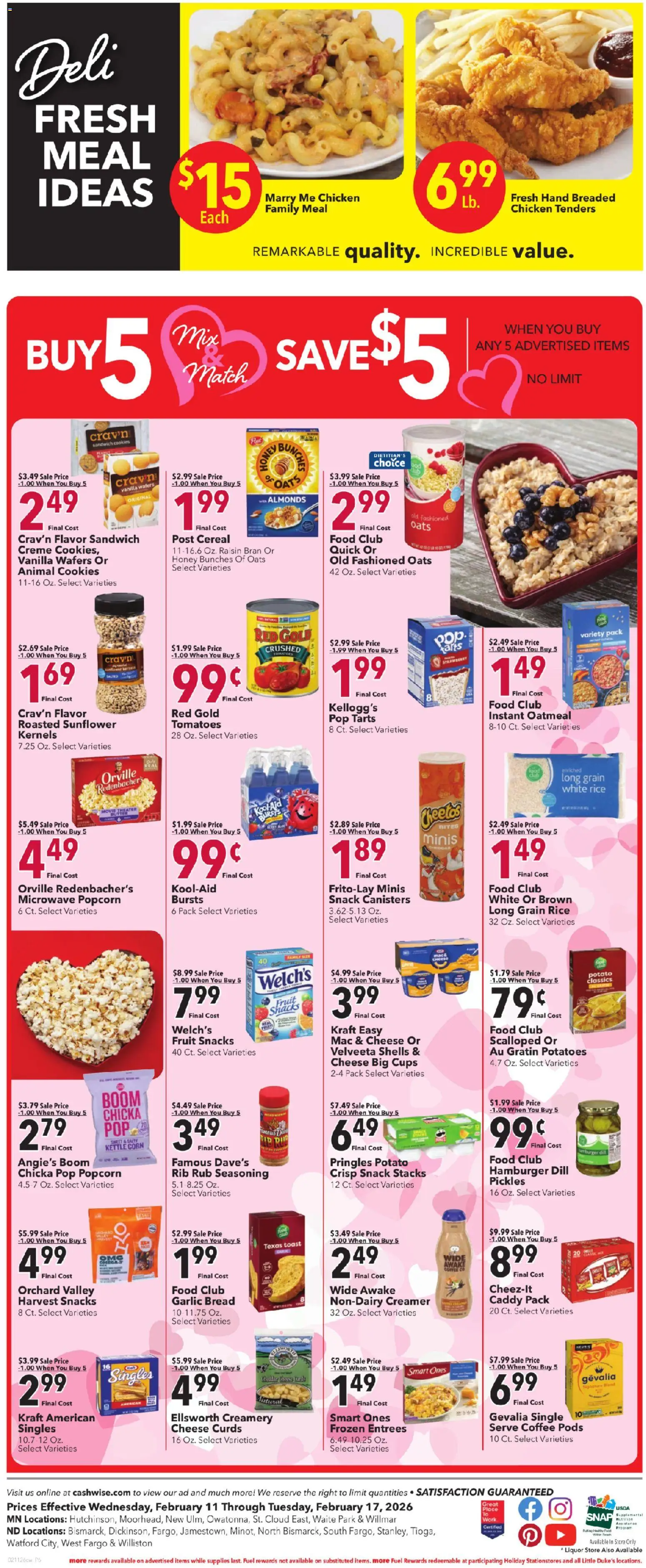 Cash Wise Weekly Ad - valid from 11.02.2026 | Page: 8 | Products: Coffee, Rice, Garlic, Kettle