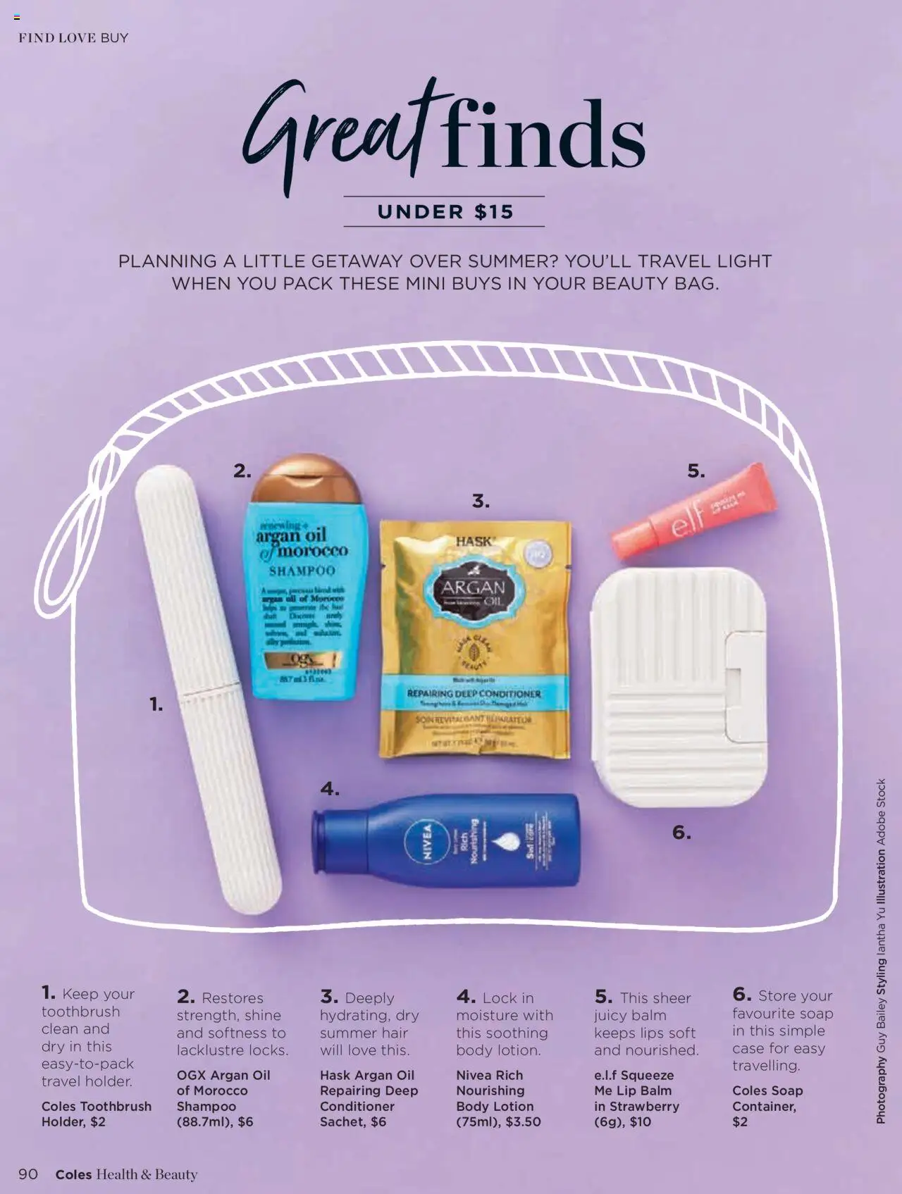 Coles catalogue - valid from 06.01.2025 | Page: 90 | Products: Conditioner, Lotion, Soap, Argan oil