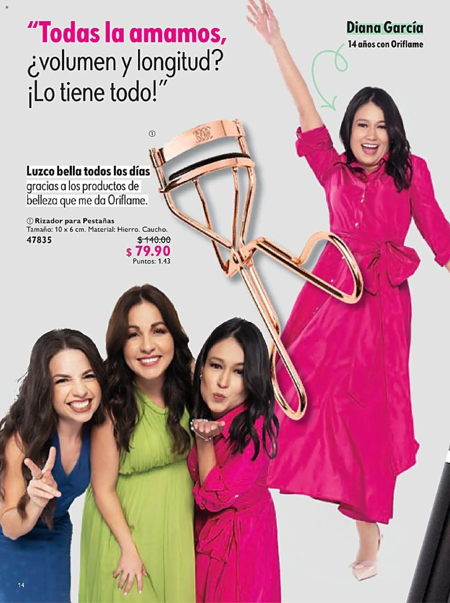 Nuevas ofertas de Oriflame válidas en toda la República Mexicana desde el 14.02.2026. ¡Encuentra las mejores ofertas en Oriflame campaña 3 2026! | Página: 14 | Productos: Rizador