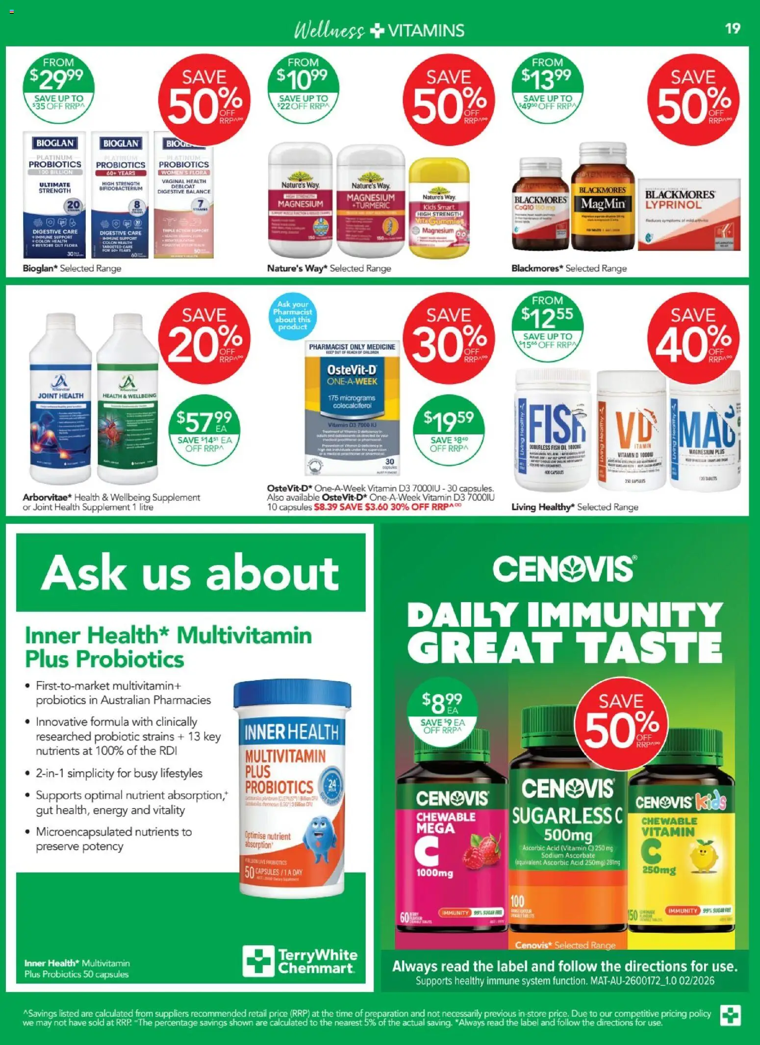 Terry White catalogue - valid from 16.04.2026 | Page: 19 | Products: Oil, Multivitamin, Nutrients, Tablets