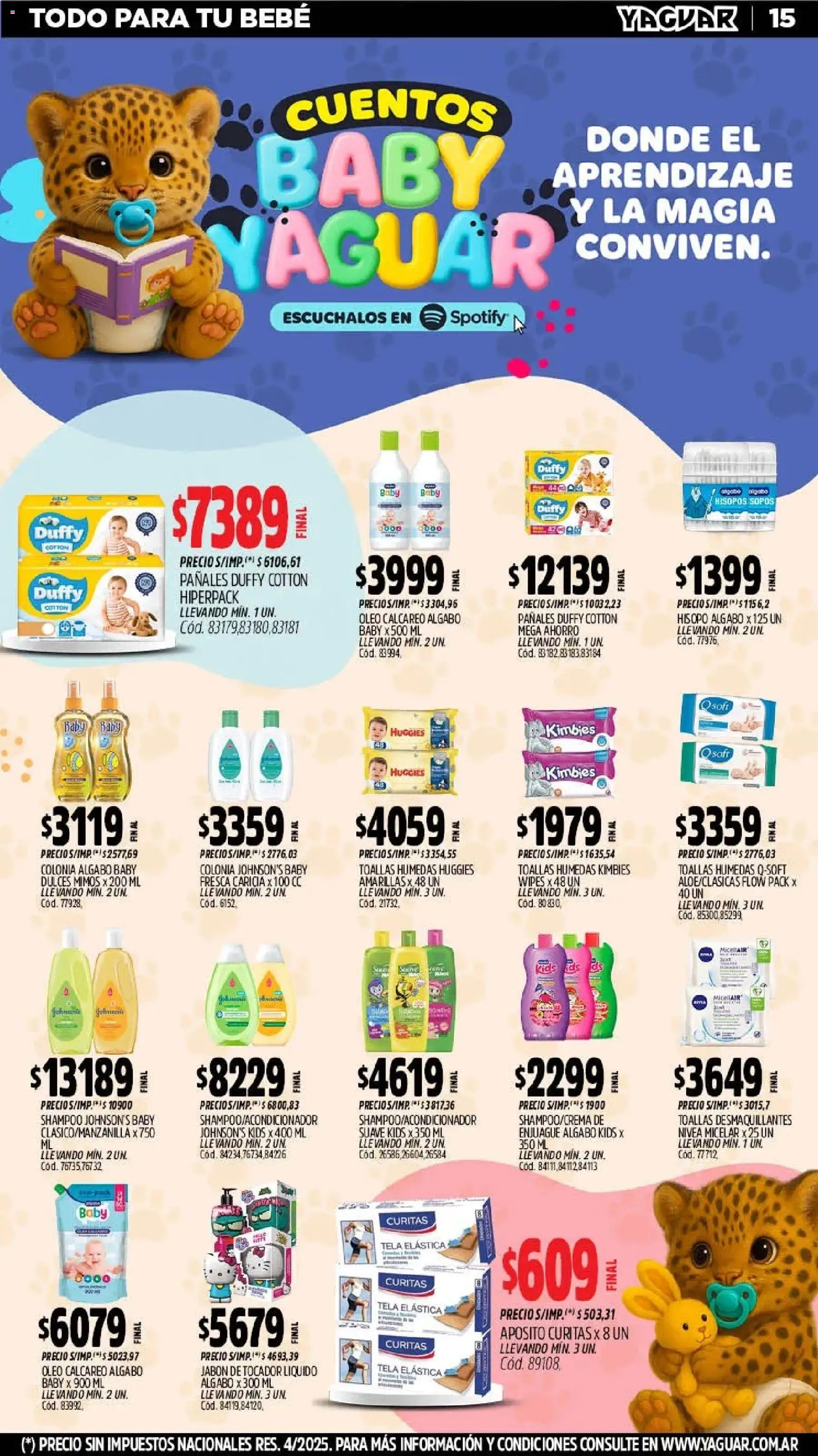 Yaguar - Oferta Semanal Jujuy │ válido desde el 02.03.2026 | Página: 15 | Productos: Toallas, Shampoo, Jabón, Pañales