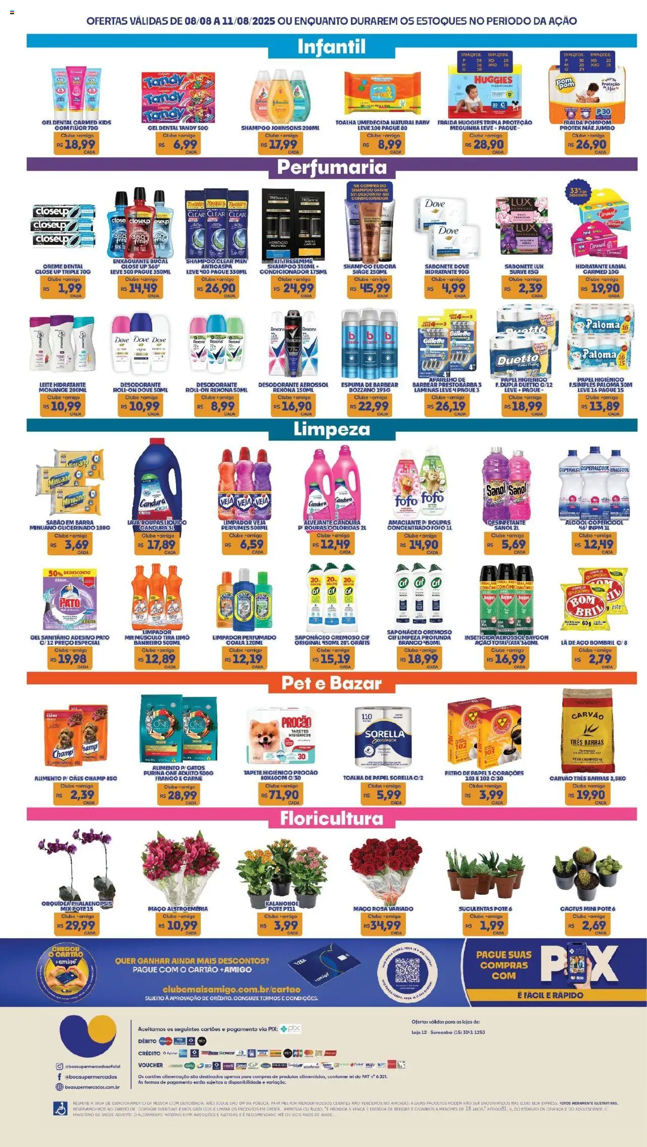 Boa Supermercados Folheto - válido de 08.08.2025 | Página: 8 | Produtos: Condicionador, Alvejante, Perfumes, Toalha umedecida