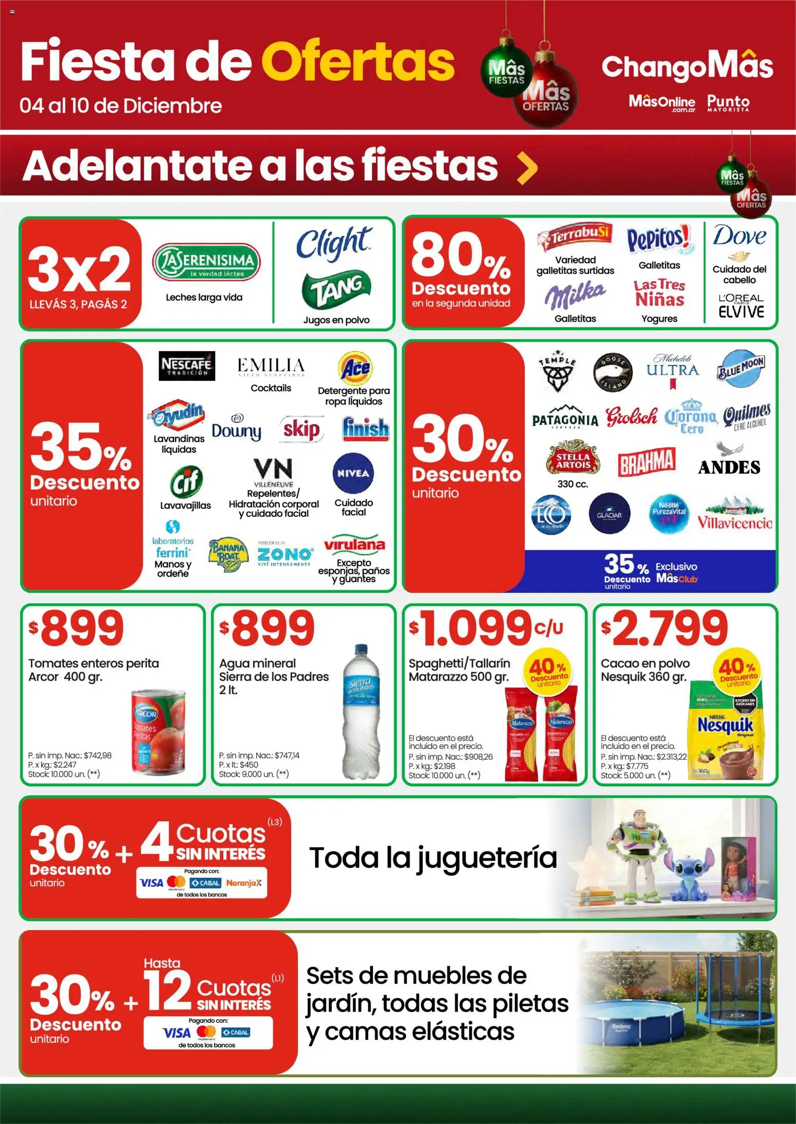 Punto Mayorista catálogo │ válido desde el 04.12.2025 | Página: 2 | Productos: Galletitas, Detergente, Tomates, Guantes
