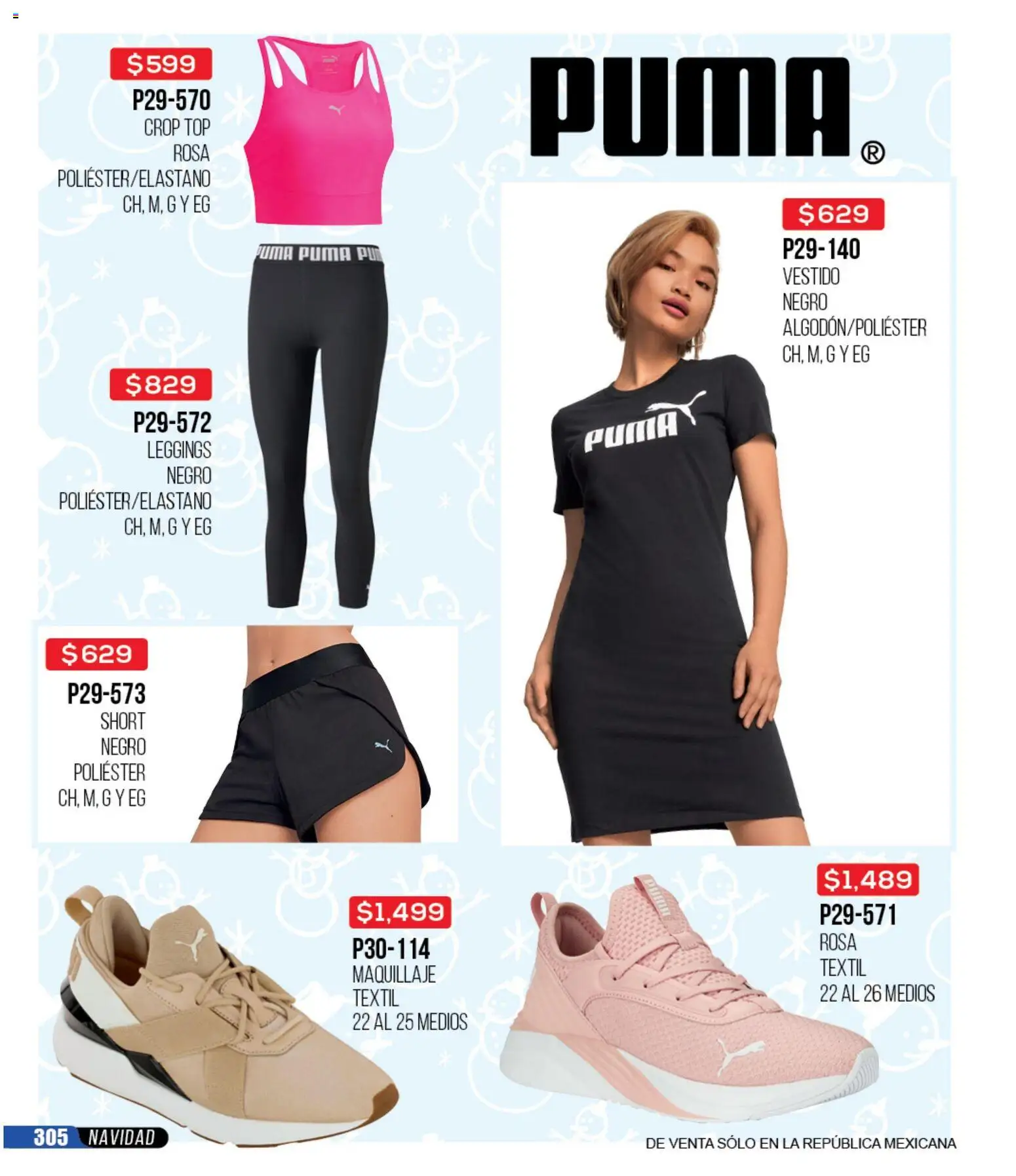 Nuevas ofertas de Cklass válidas en toda la República Mexicana desde el 30.11.2025. ¡Encuentra las mejores ofertas en Cklass catálogo Rebajas Navideñas Calzado! | Página: 306 | Productos: Leggings, Vestido, Short, Maquillaje