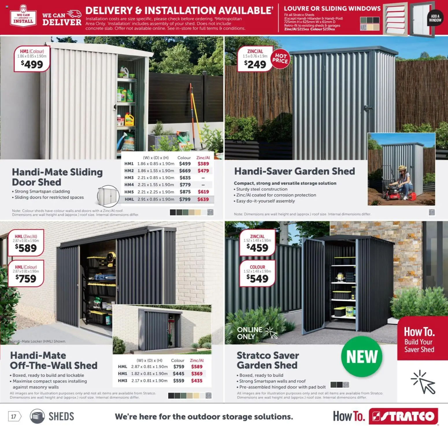 Stratco catalogue - valid from 23.01.2026 | Page: 17 | Products: Door, Window, Shed