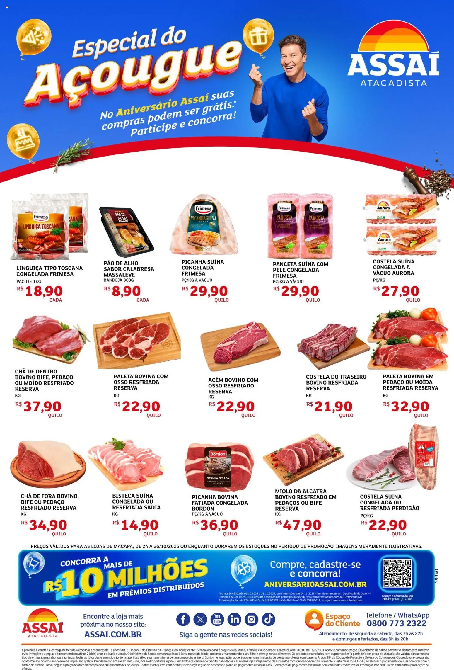 Assaí Atacadista Folheto - válido de 24.10.2025 | Página: 3 | Produtos: Acém, Chá, Bebida, Câmera