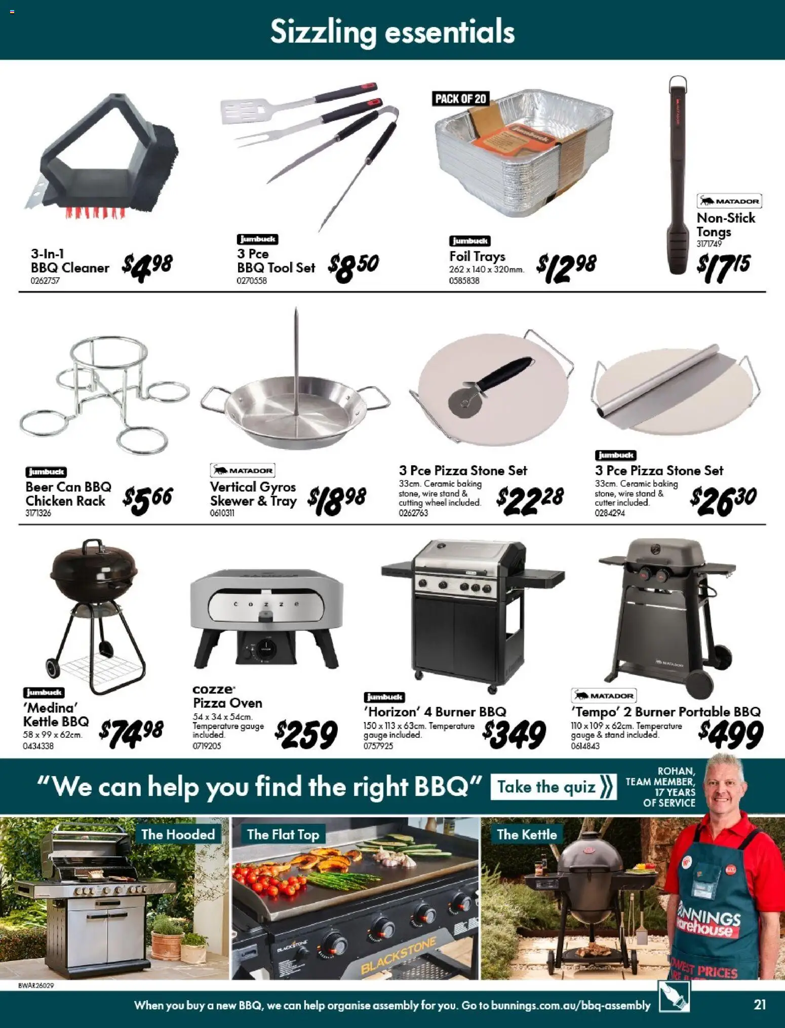 Bunnings Warehouse catalogue - valid from 07.01.2026 | Page: 21 | Products: Chicken, Portable, Cutter, Oven