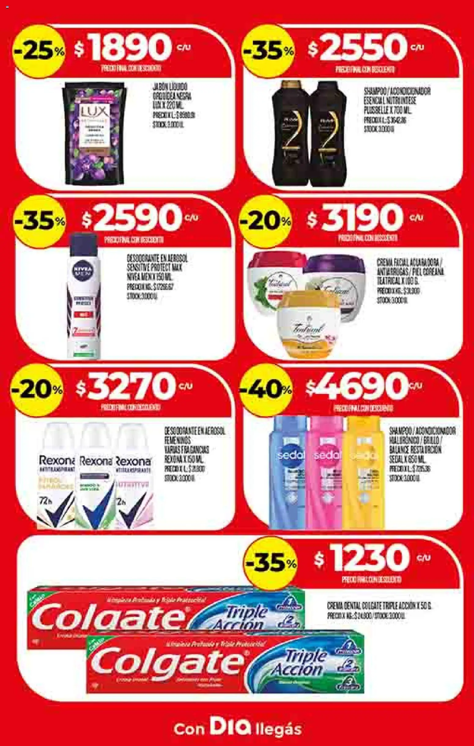 Supermercado DIA Ofertas │ válido desde el 29.10.2025 | Página: 20 | Productos: Jabón líquido, Jabón, Desodorante, Crema