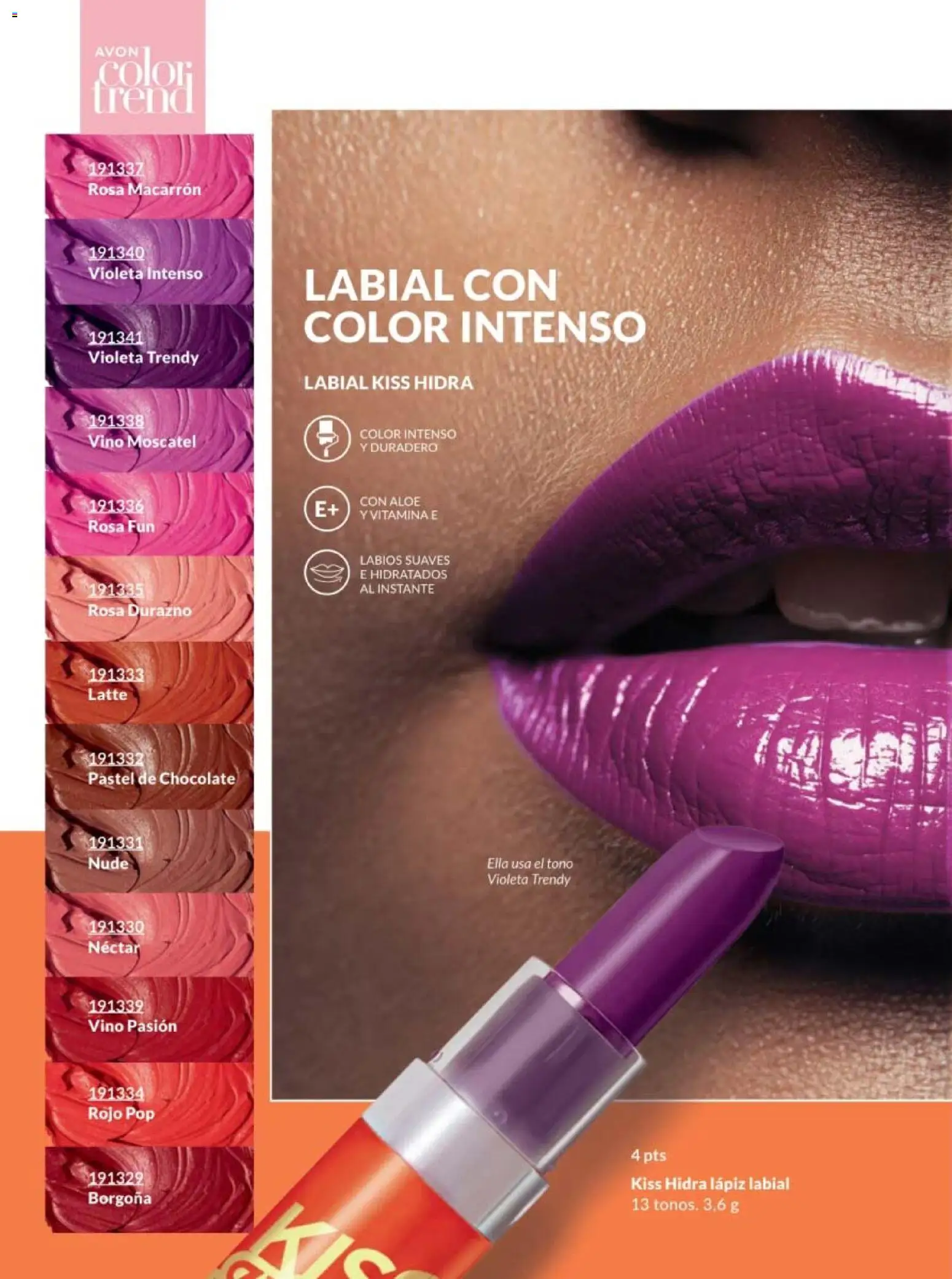 Nuevas ofertas de AVON válidas en toda la República Mexicana desde el 30.01.2026. ¡Encuentra las mejores ofertas en AVON campaña 3 2026! | Página: 46 | Productos: Durazno, Chocolate, Vino, Lápiz labial