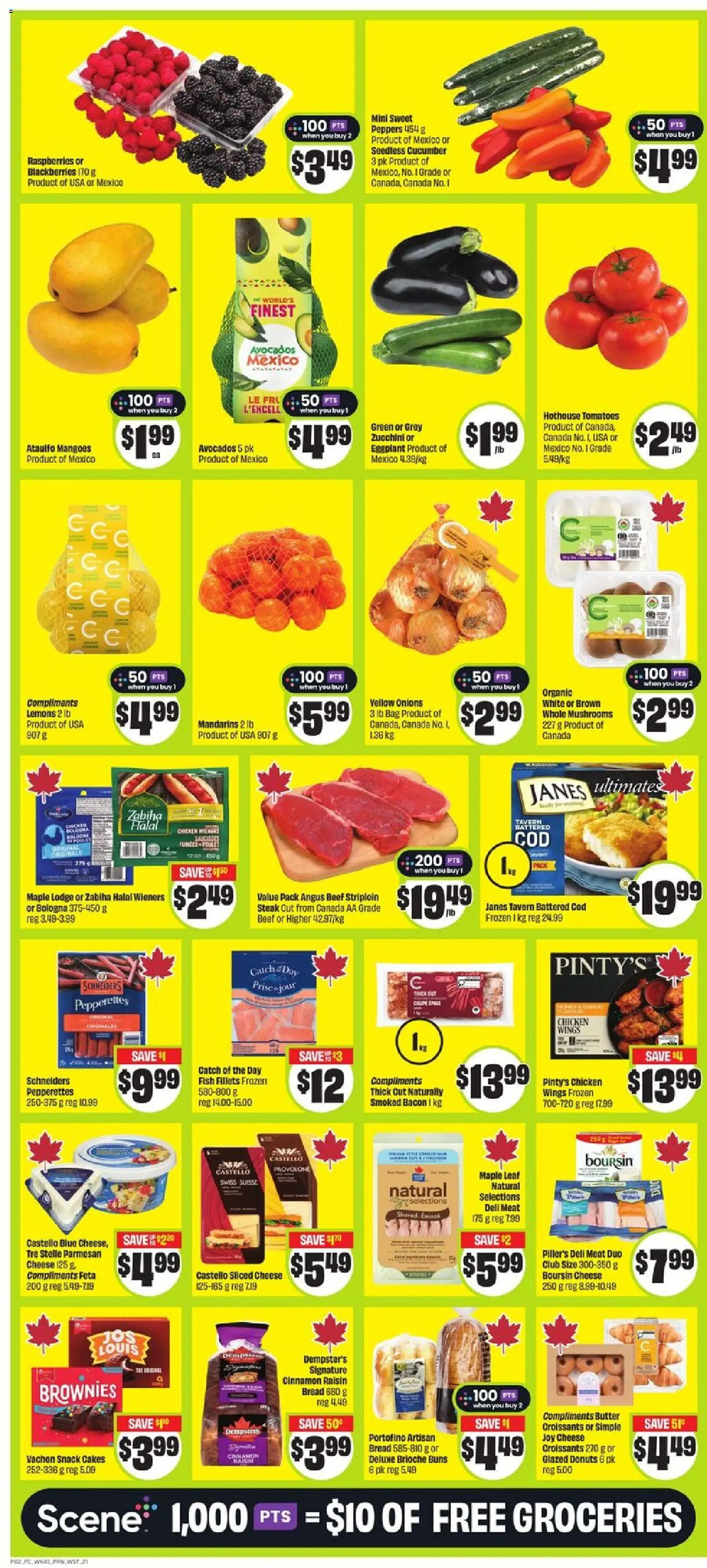FreshCo flyer valid from 05.03.2026 | Page: 3 | Products: Chicken wings, Butter, Chicken, Tomatoes