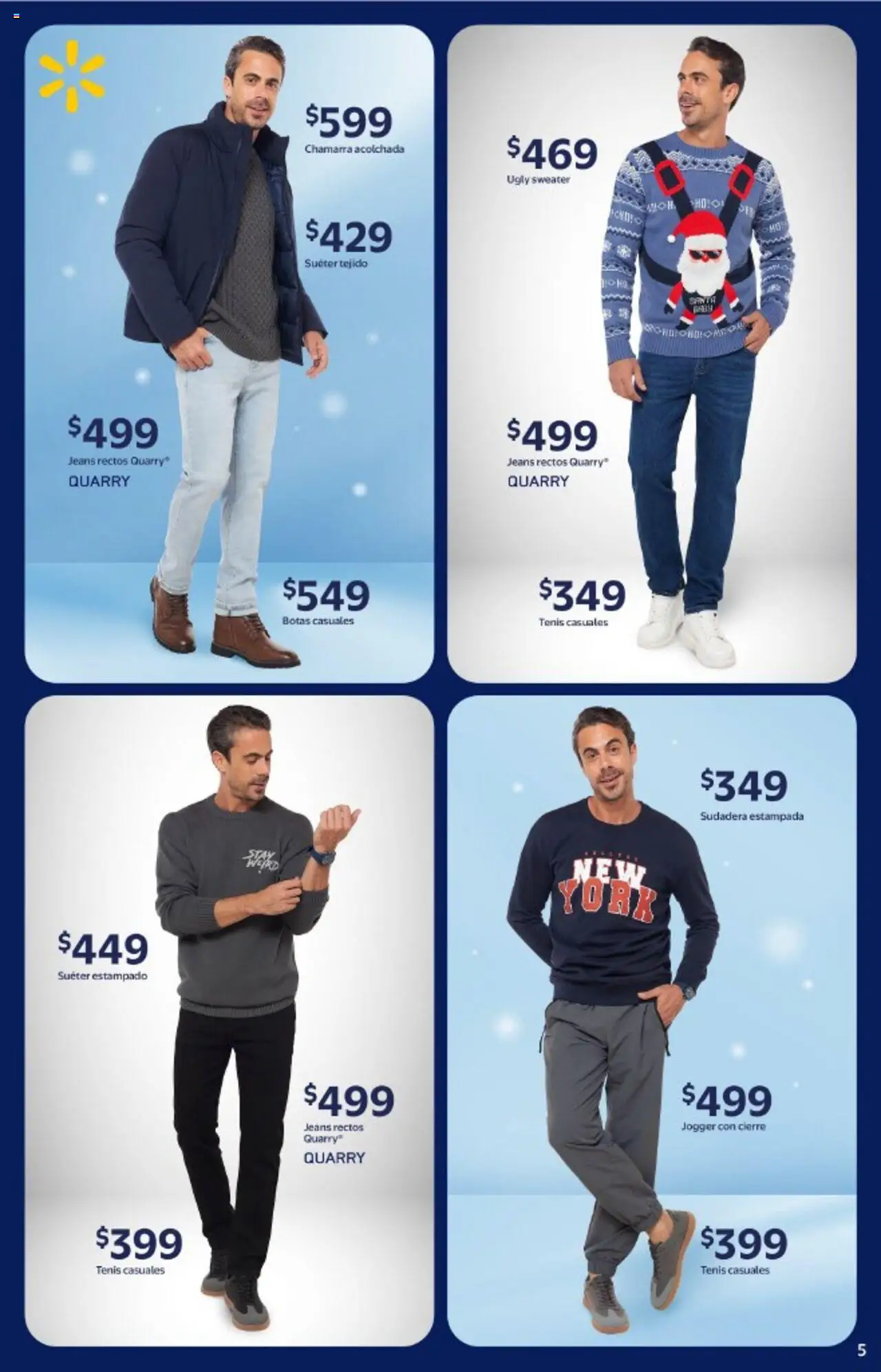 Nuevas ofertas de Walmart válidas en toda la República Mexicana desde el 14.10.2025. ¡Encuentra las mejores ofertas en Walmart - Folleto Precios Bajos! | Página: 5 | Productos: Tenis, Botas, Chamarra, Sudadera