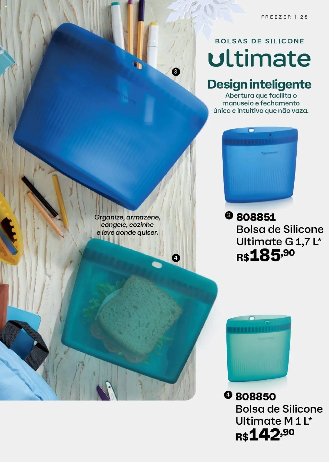 Tupperware Folheto - válido de 01.08.2025 | Página: 25 | Produtos: Freezer, Bolsa