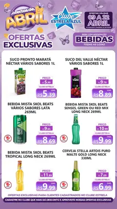 Estrela Azul ofertas Clube Bebidas - Pré-Visualização do folheto da loja Estrela Azul, válido de 09.04.2026