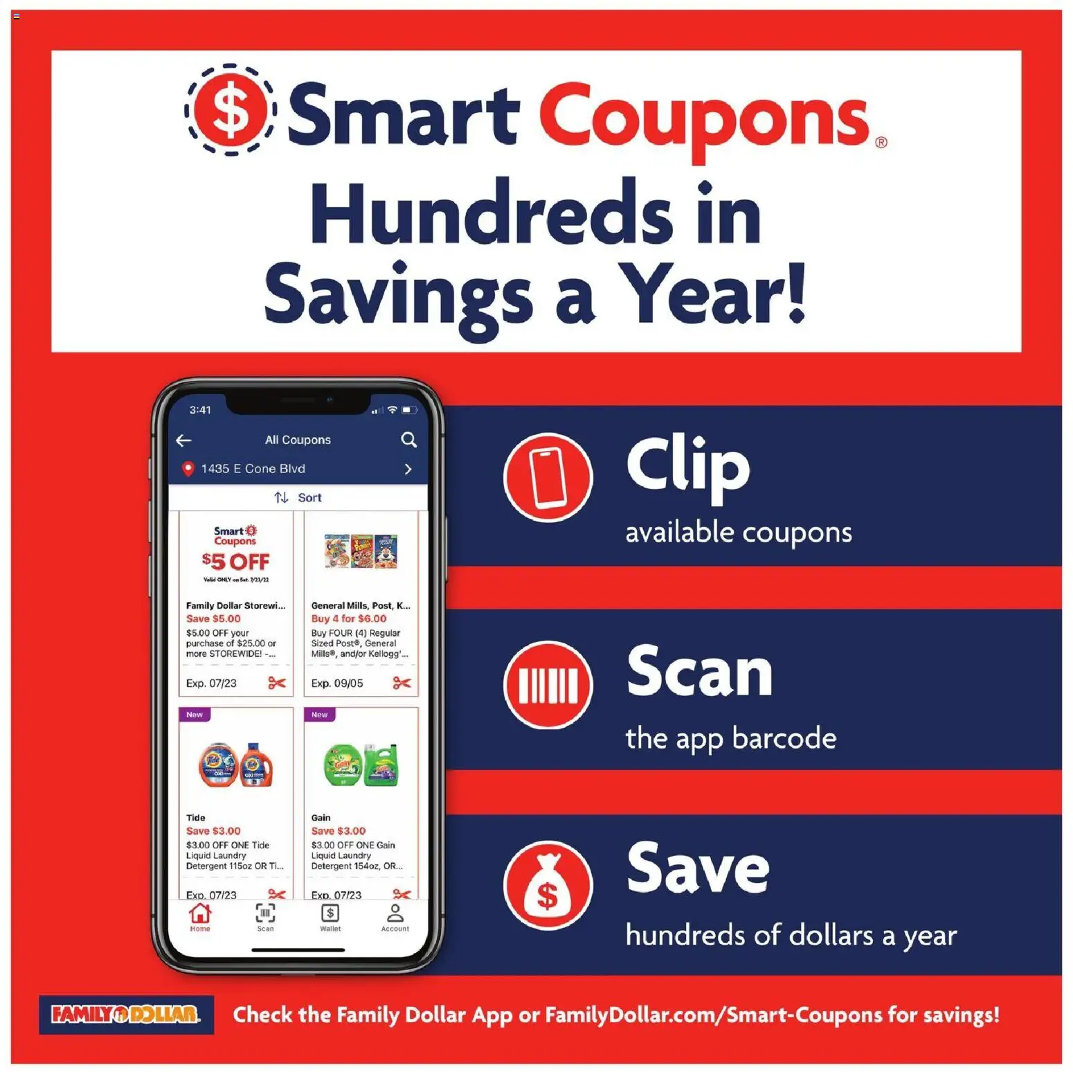 Family Dollar Current Ad - TX - valid from 01.02.2026 | Page: 4 | Products: Clip, Detergent