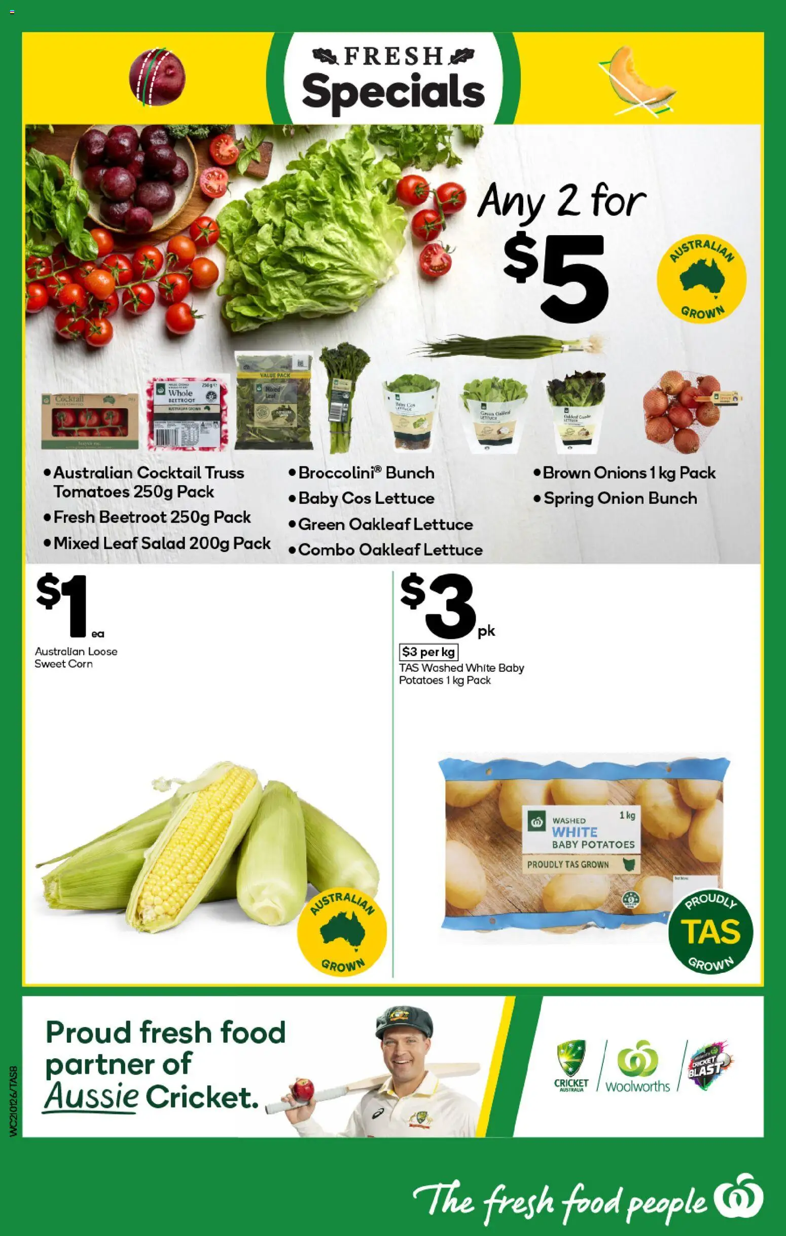 Woolworths catalogue - valid from 21.01.2026 | Page: 8 | Products: Lettuce, Salad, Onions, Beetroot