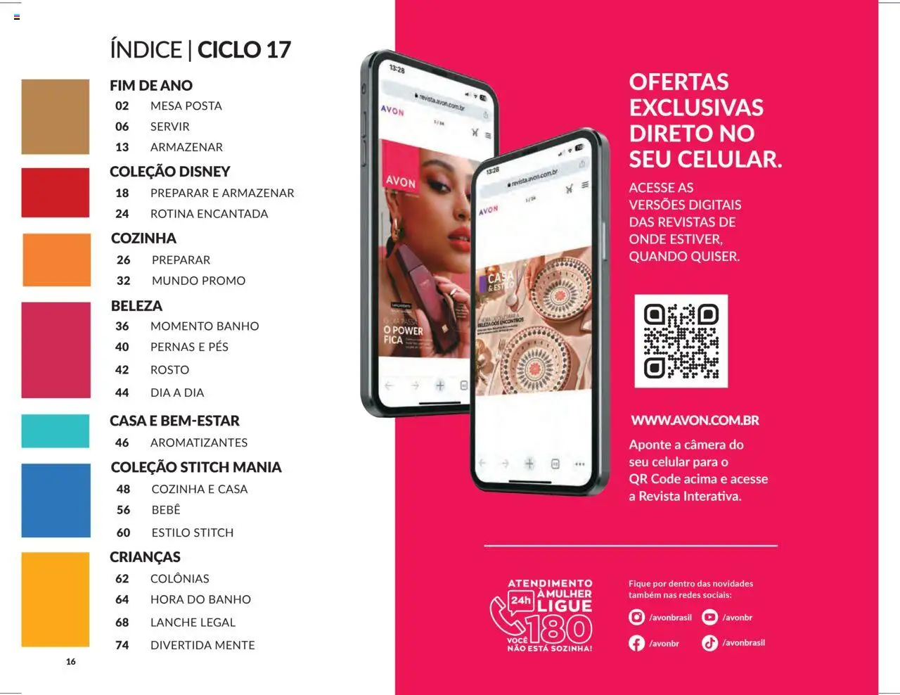 Avon Folheto - válido de 07.10.2025 | Página: 16 | Produtos: Celular, Mesa, Revista, Câmera