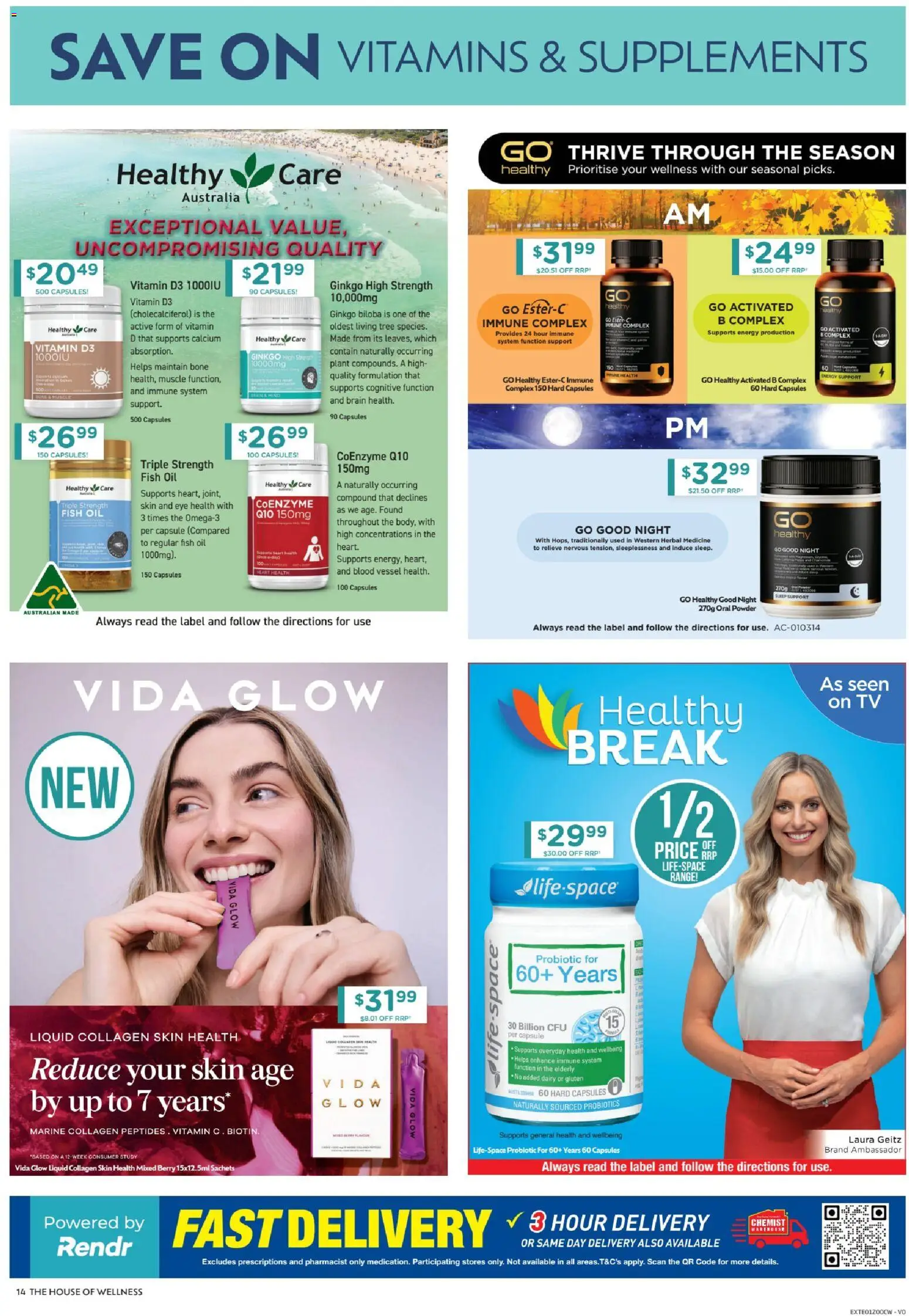 Chemist Warehouse catalogue - valid from 09.04.2026 | Page: 14 | Products: Plant, Fish, Fish oil, Collagen