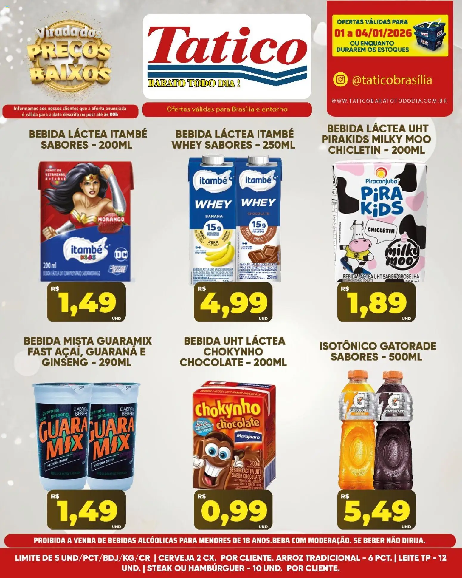 Tatico Folheto - válido de 05.01.2026 | Página: 31 | Produtos: Guaraná, Leite, Arroz, Bebida