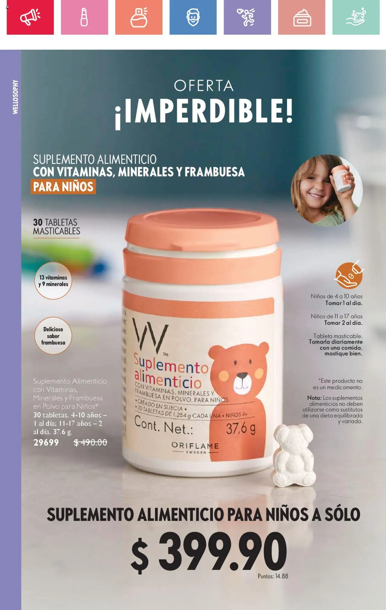 Nuevas ofertas de Oriflame válidas en toda la República Mexicana desde el 02.08.2025. ¡Encuentra las mejores ofertas en Oriflame - Campaña 11 2025! | Página: 42 | Productos: Vitaminas, Polvo, Tableta