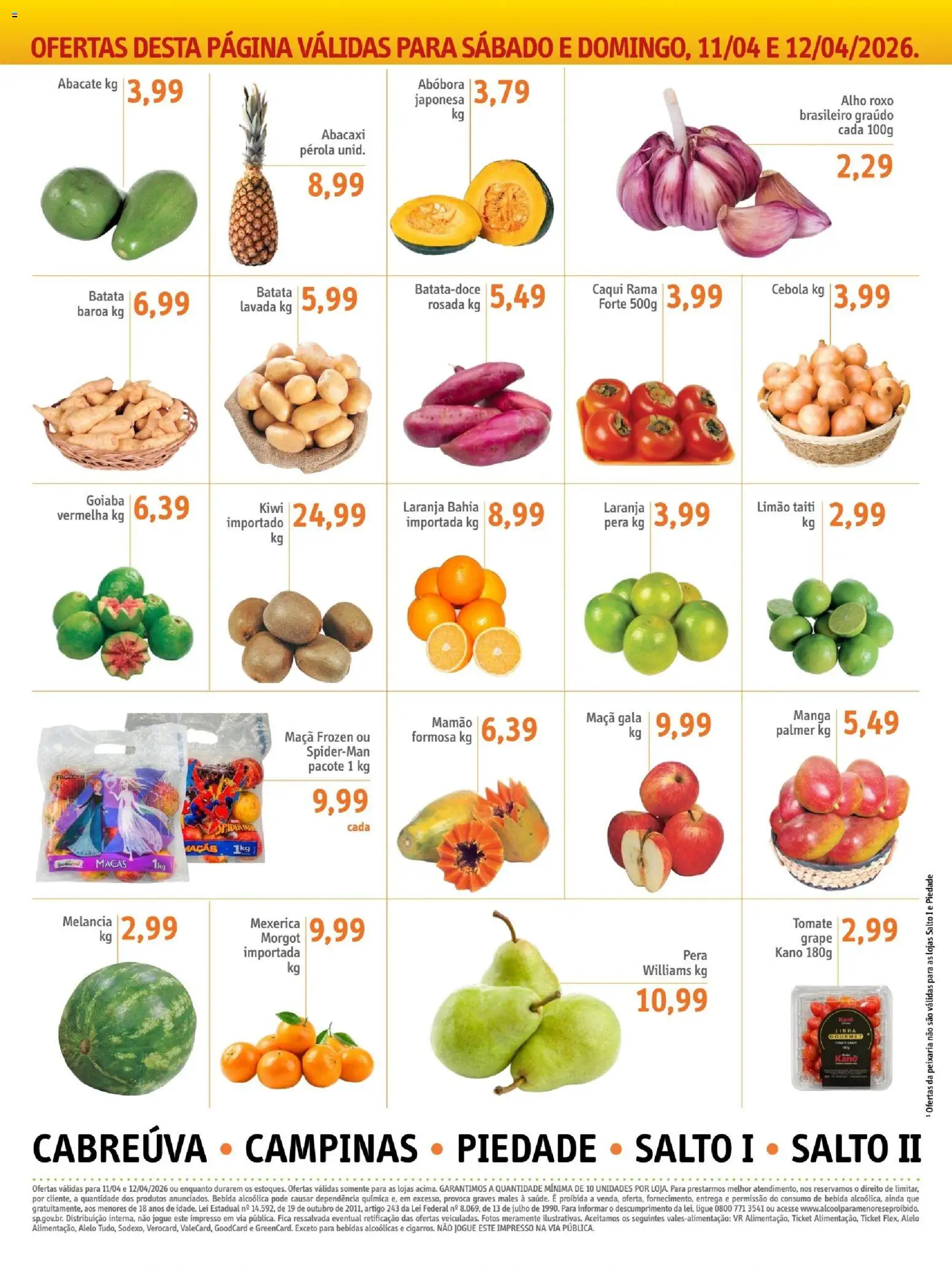 Sonda Folheto - válido de 10.04.2026 | Página: 6 | Produtos: Goiaba, Abóbora, Cebola, Maçãs