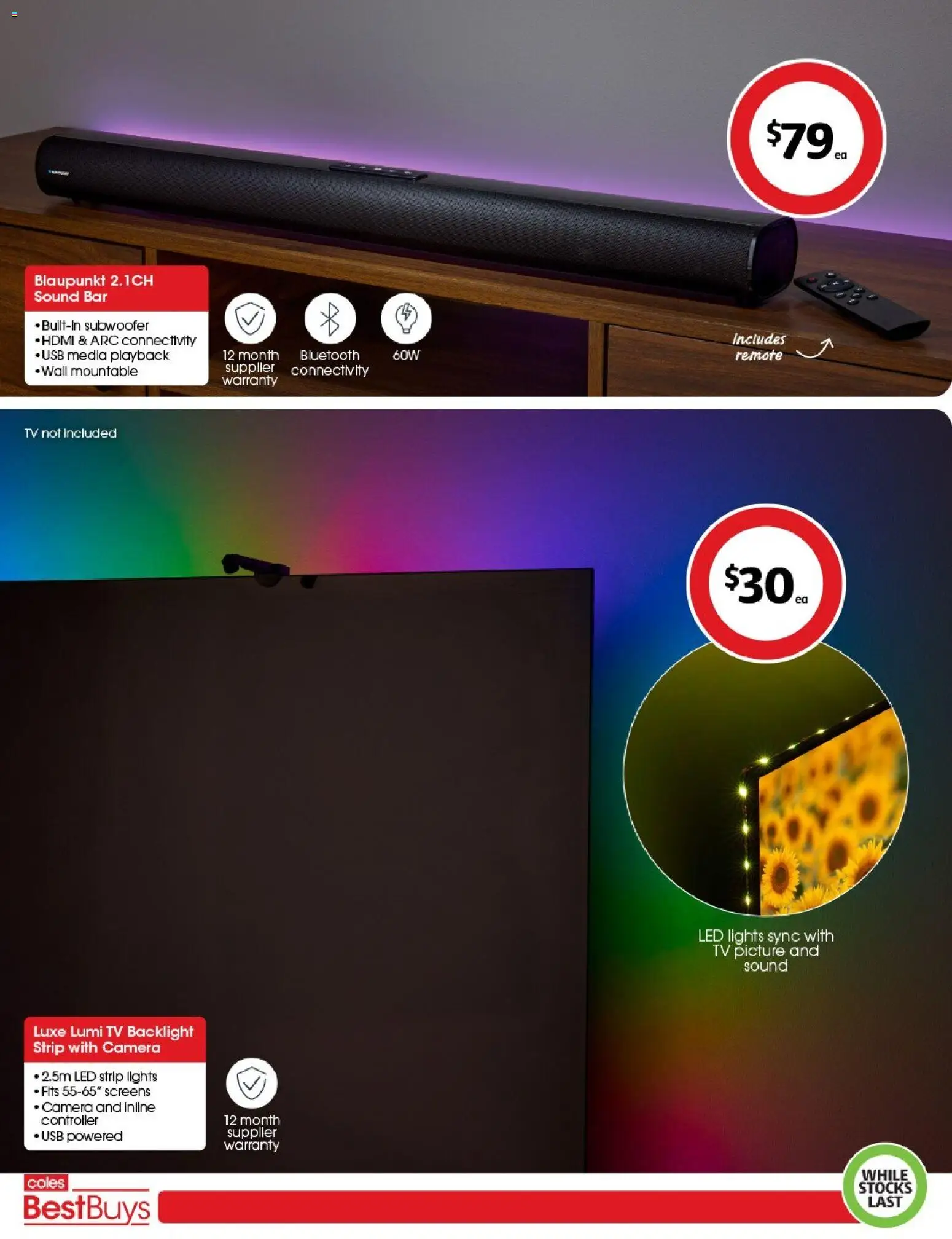 Coles catalogue - valid from 27.02.2026 | Page: 4 | Products: Picture, Controller, Usb, Strip