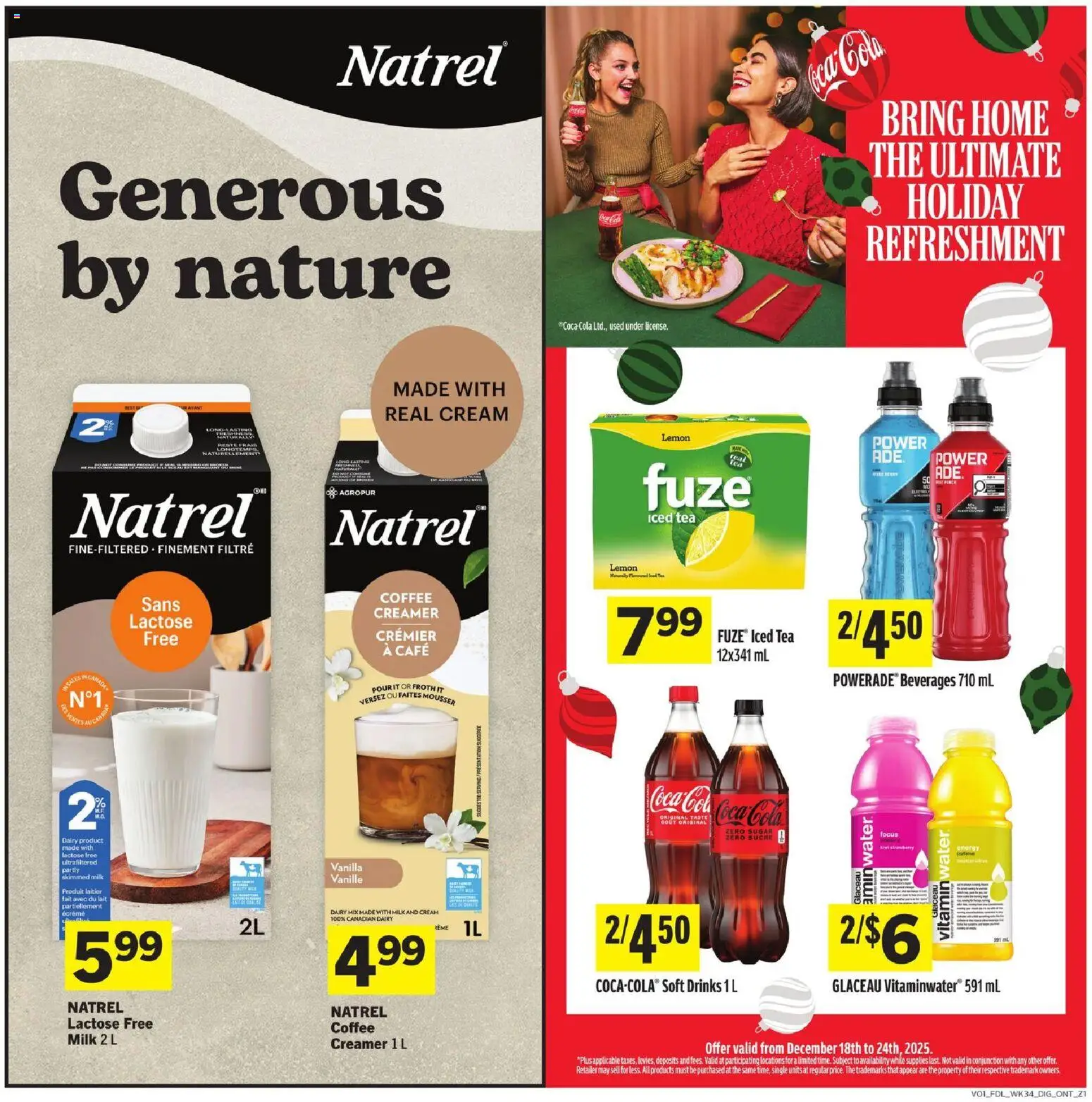 Foodland flyer valid from 18.12.2025 | Page: 10 | Products: Tea, Kiwi, Cream, Coffee