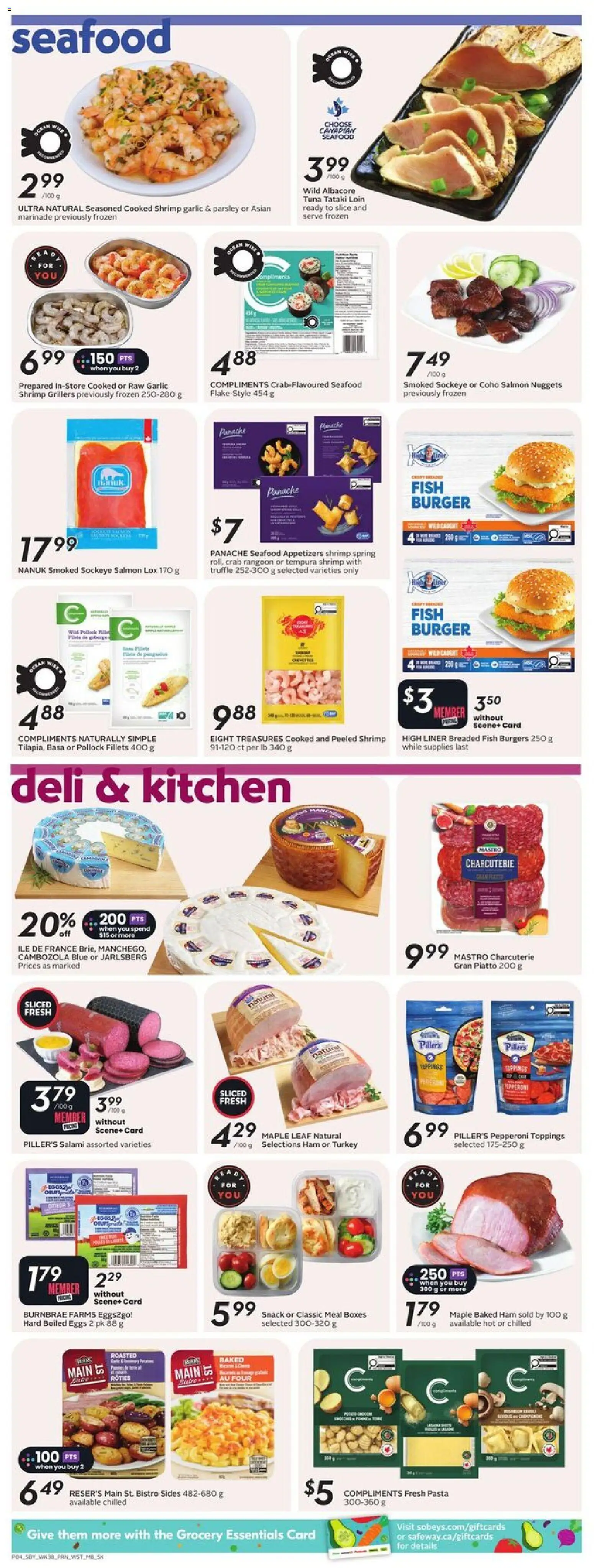Safeway flyer valid from 15.01.2026 | Page: 7 | Products: Turkey, Eggs, Salami, Ham